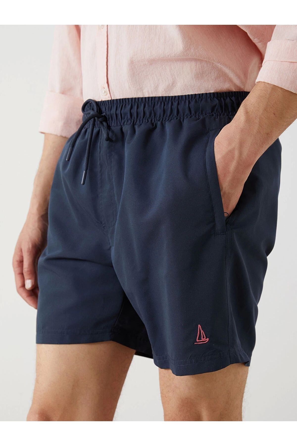 LC Waikiki-Ανδρικό μαγιό SOUTHBLUE Indigo Short Length Basic 3