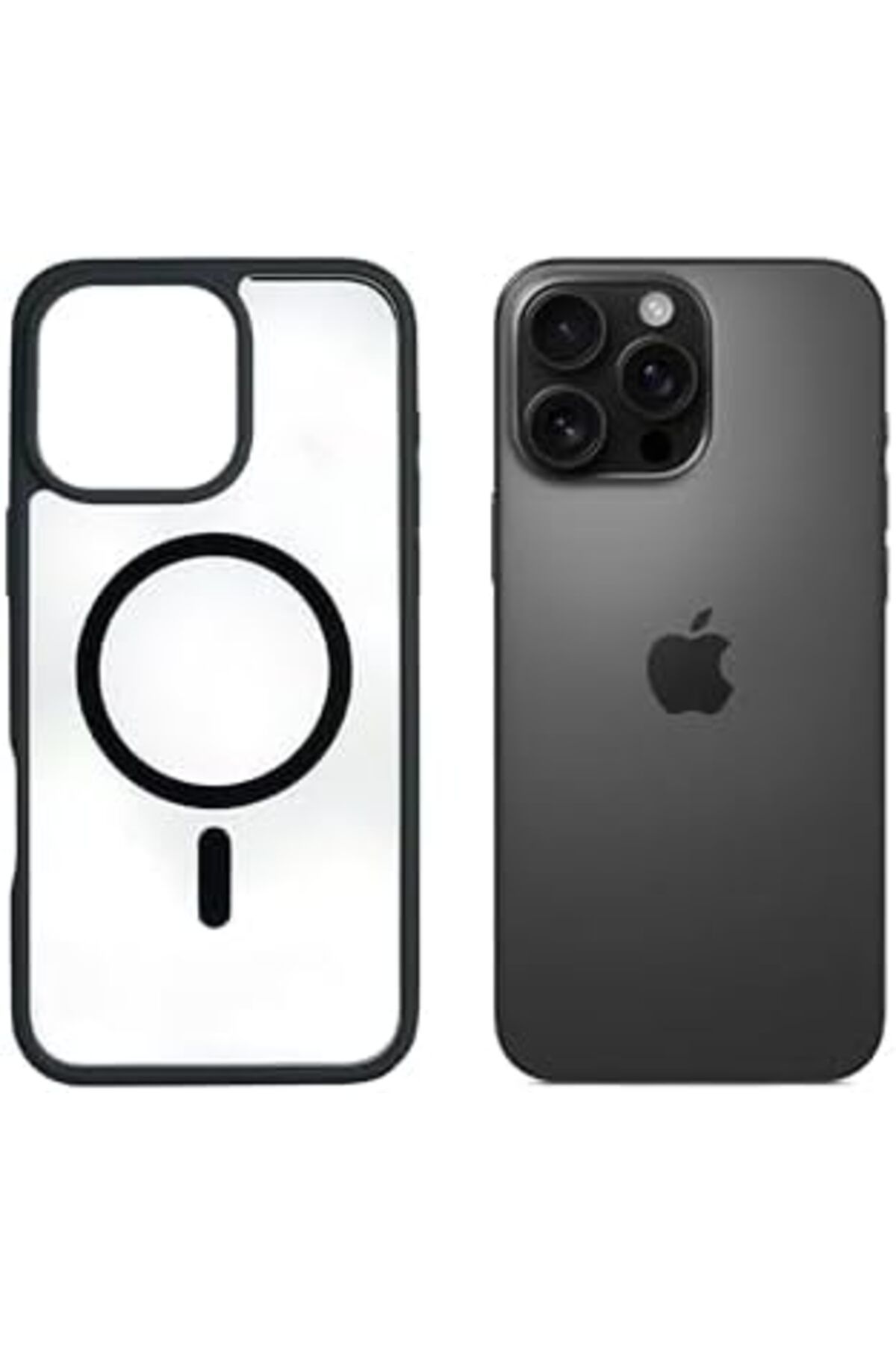 Aztech-جراب مغناطيسي لهاتف iPhone 16 Pro Max متوافق مع MagSafe، غطاء كاميرا خلفي شفاف غير لامع 2