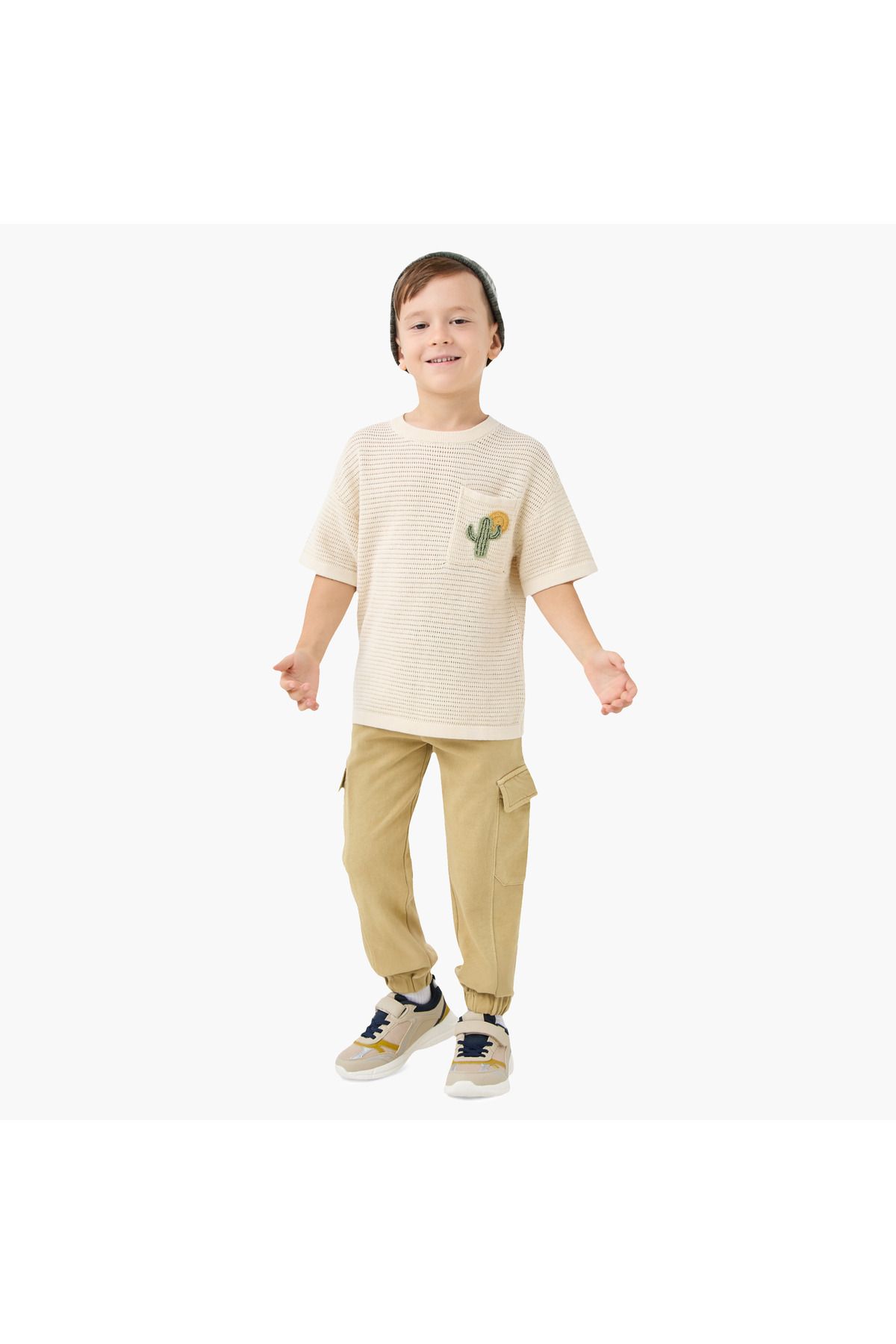 Juniors-Solid Joggers with Drawstring Closure and Pockets 2