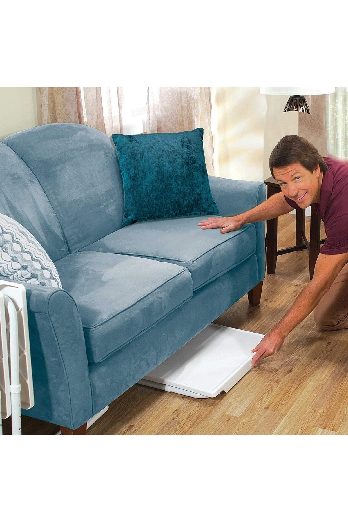 Türkiye-Foldable Assembled Table TV Tray Portable Folding Snack Table - Adjustable Sofa Side Table, Bed Lapt 4