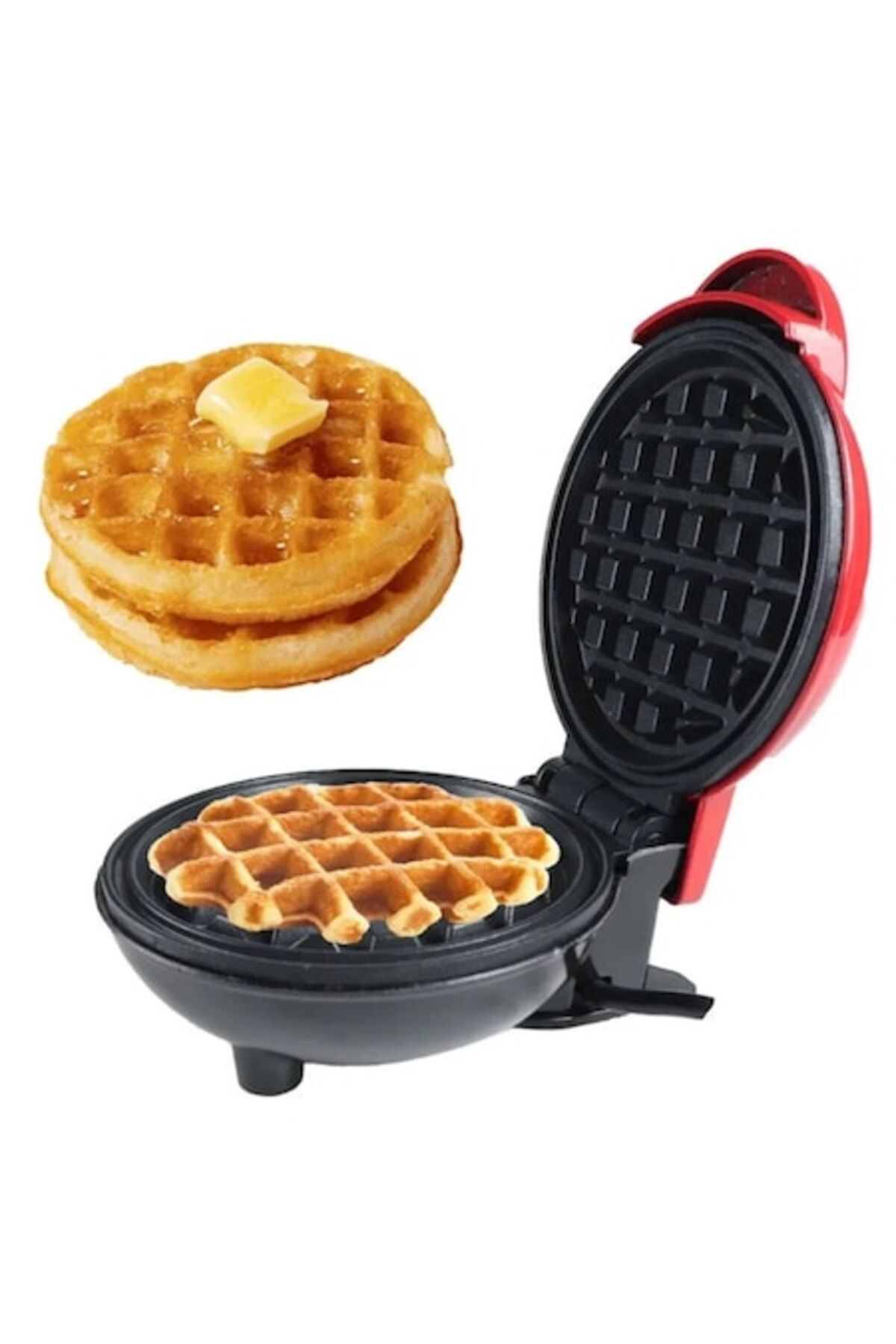 Rovitech Μίνι Βαφλιέρα με Αντικολλητική Επίστρωση, Προστασία από Υπερθέρμανση...