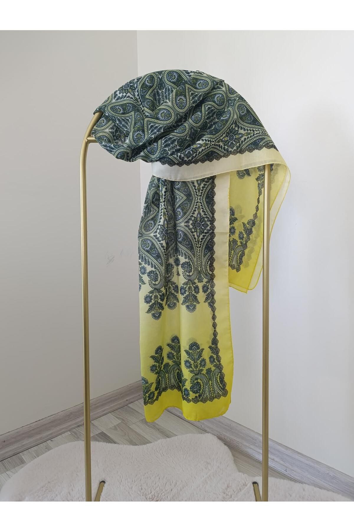 Shawl Passion-Retro Pattern Poly Sari Shal 6