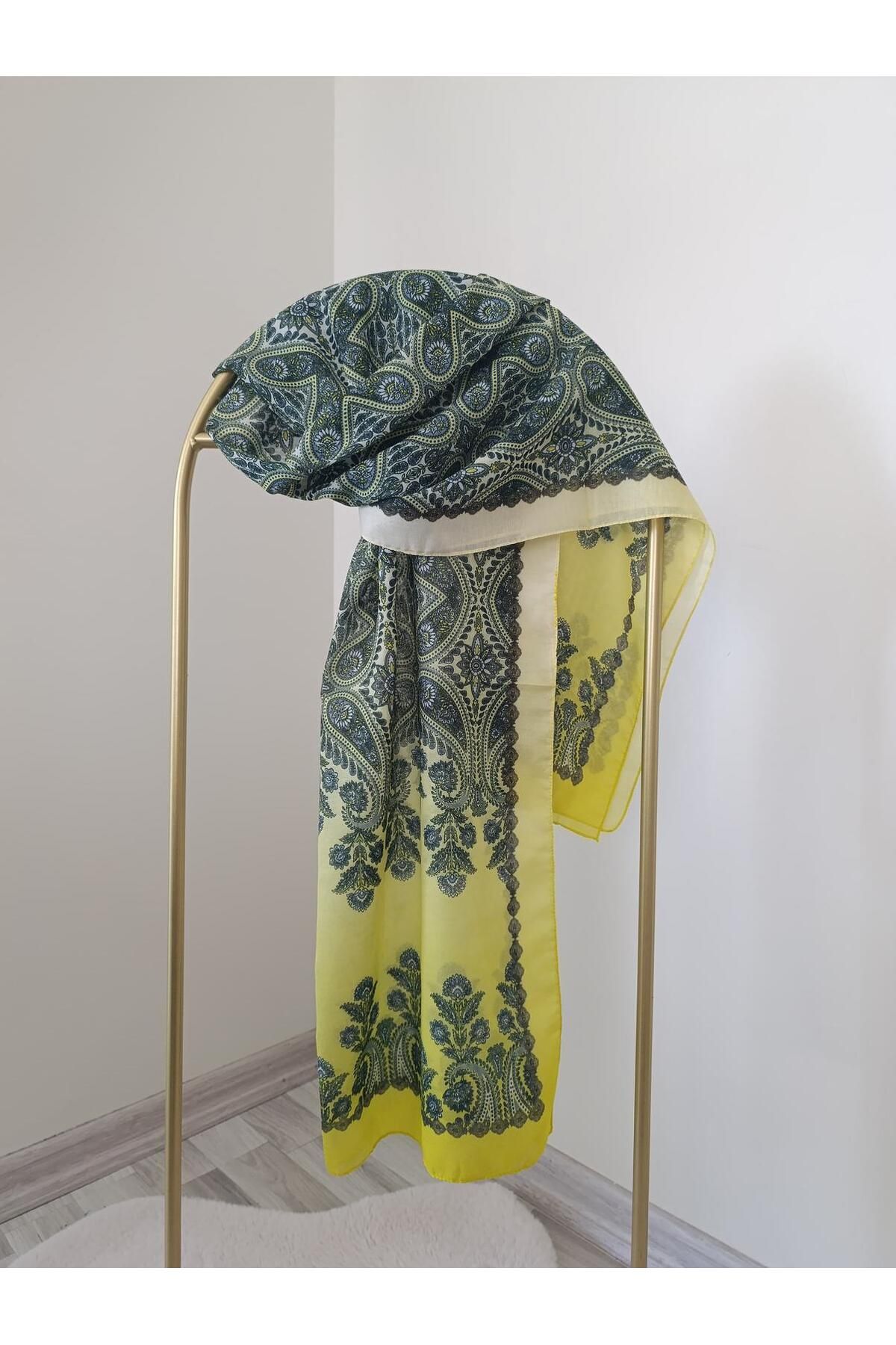Shawl Passion-Retro Pattern Poly Sari Shal 5