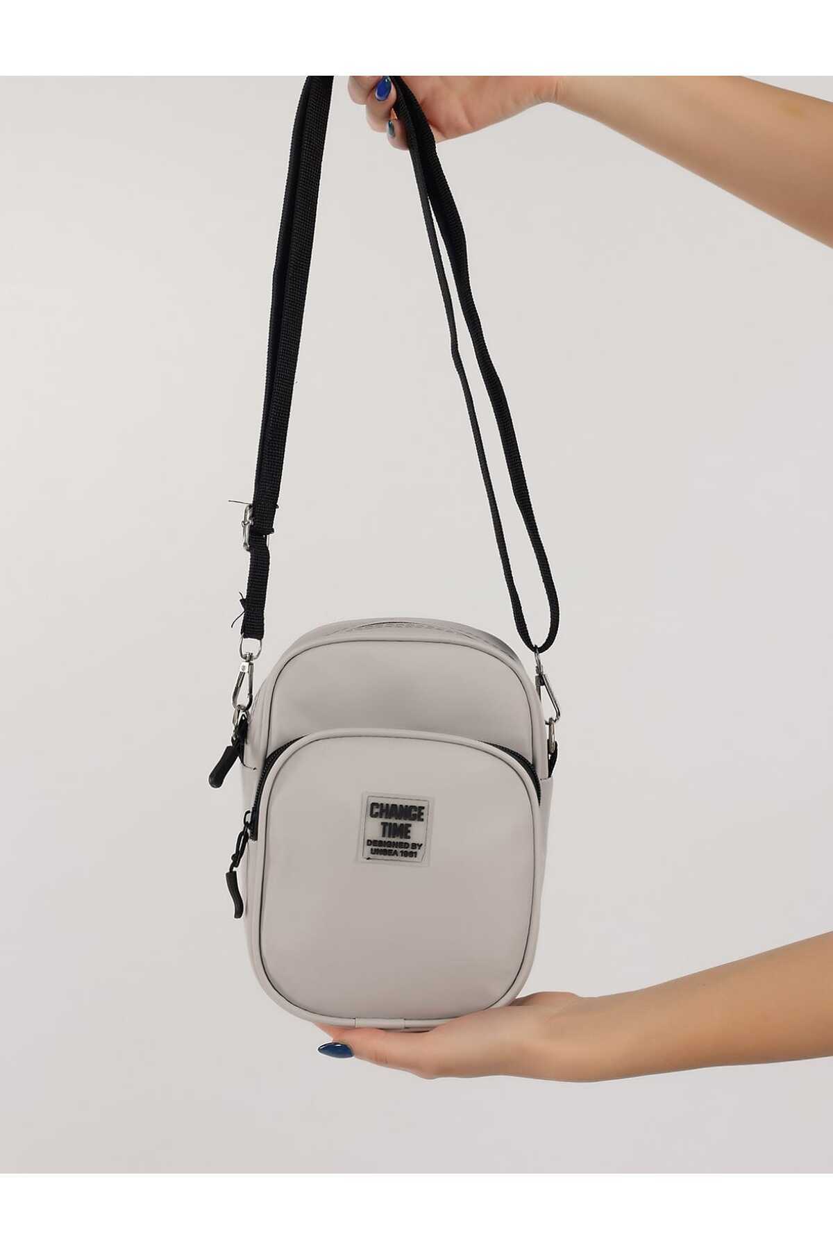 CUSTOM 2 Bölmeli Ayarlanabilir Çapraz Askılı Su Geçirmez İmperteks Kumaş Omuz Çantası