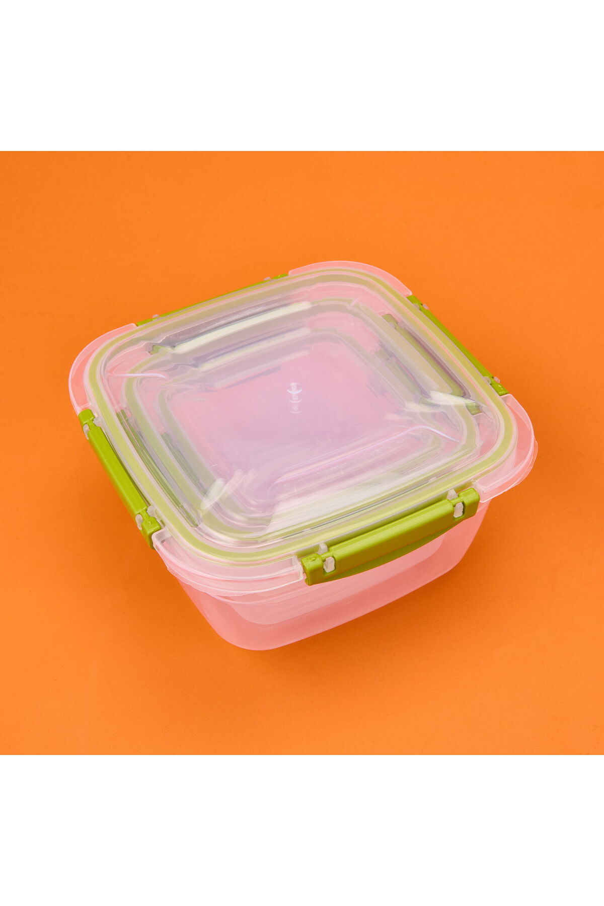 MATMEL-Plastic Square Leakproof Ziplock Storage Container - Khaki 3