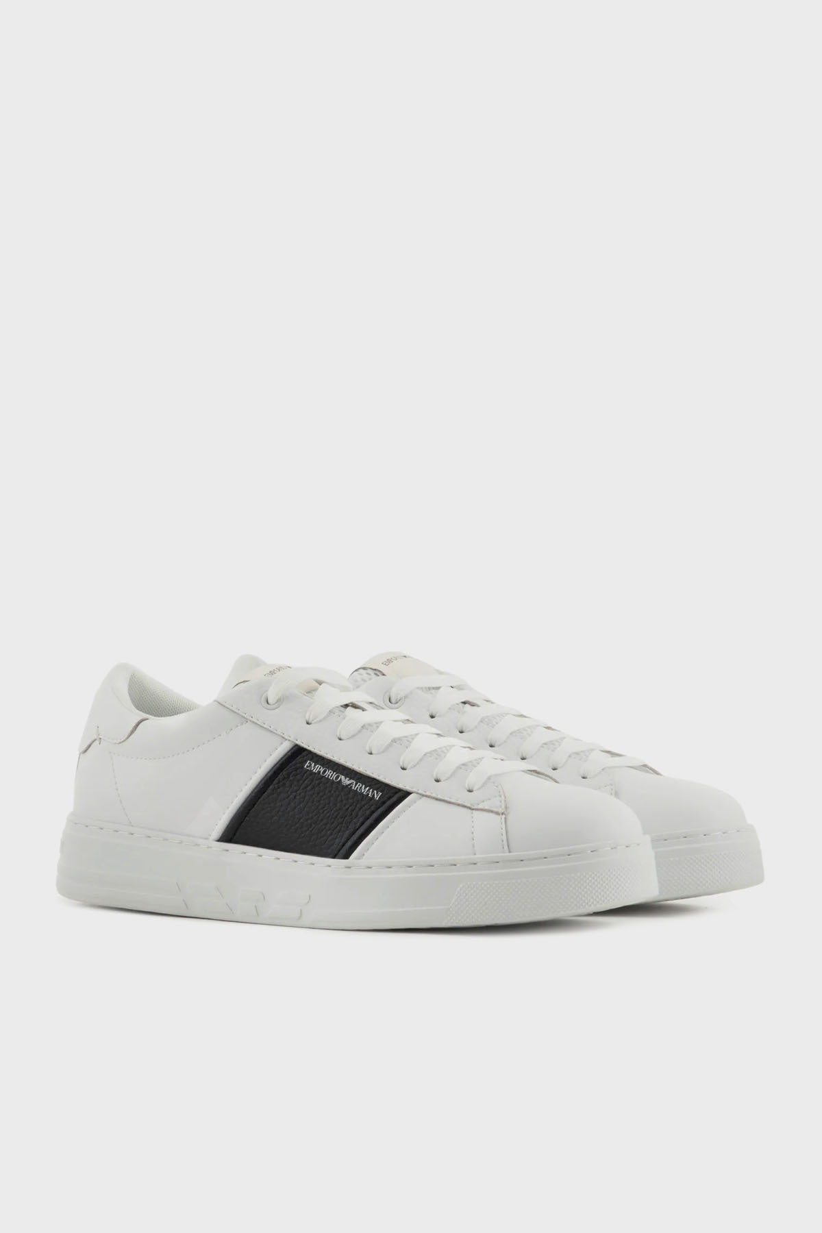 کفش اسنیکر Emporio Armani مردانه چرم اصل | امپوریو آرمانی EM003701 AF18017 MZ021 - تصویر 2