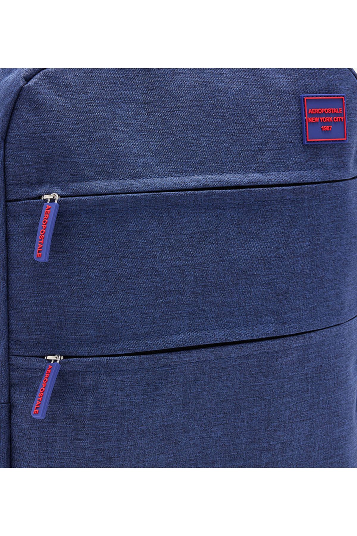 Aeropostale-AERO A GUY'S 2 COMPARTMENT BACKPACK AND UTILITY POCKET WITH BRANDING DETAILS ON PULLER & BADGE 3