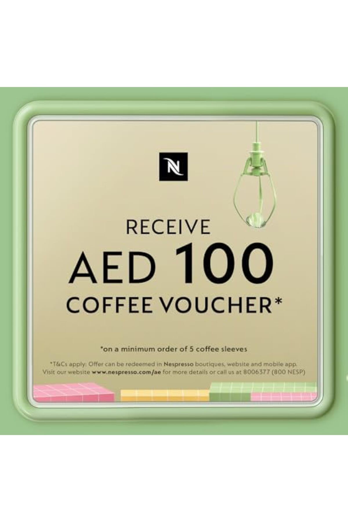 Nespresso-Inissia coffee machine by Nespresso, Ruby Red - UAE Version 3