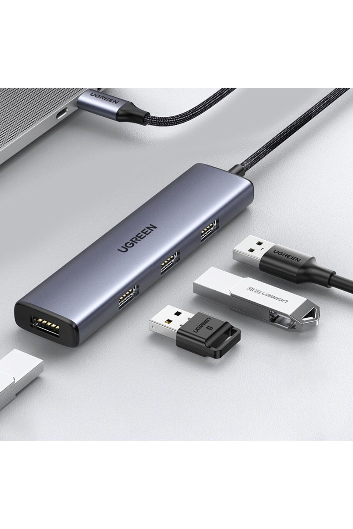 Ugreen-Splitter HUB USB-C la 4x USB 3.2 argintiu 5