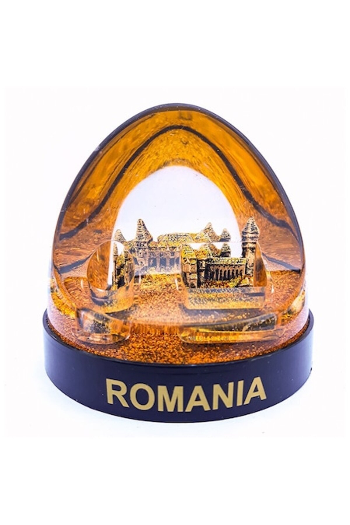 OEM Glob Din Plastic Cu Apă, Castelul Corvinilor, Auriu, 9x8 Cm - One Size