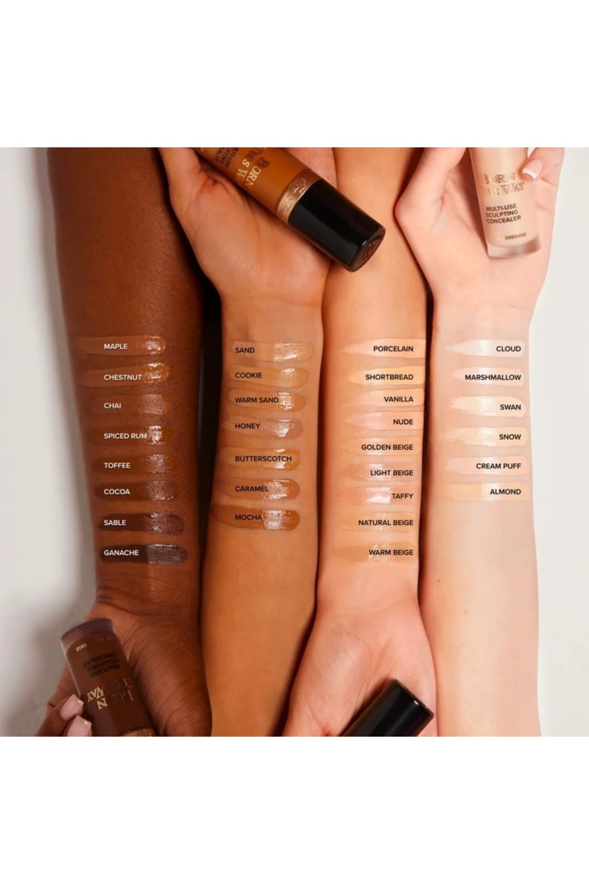 Too Faced-Born This Way Concealer Vanilla Multi-Use Full Coverage for Brightening & Sculpting,13.5ml 8