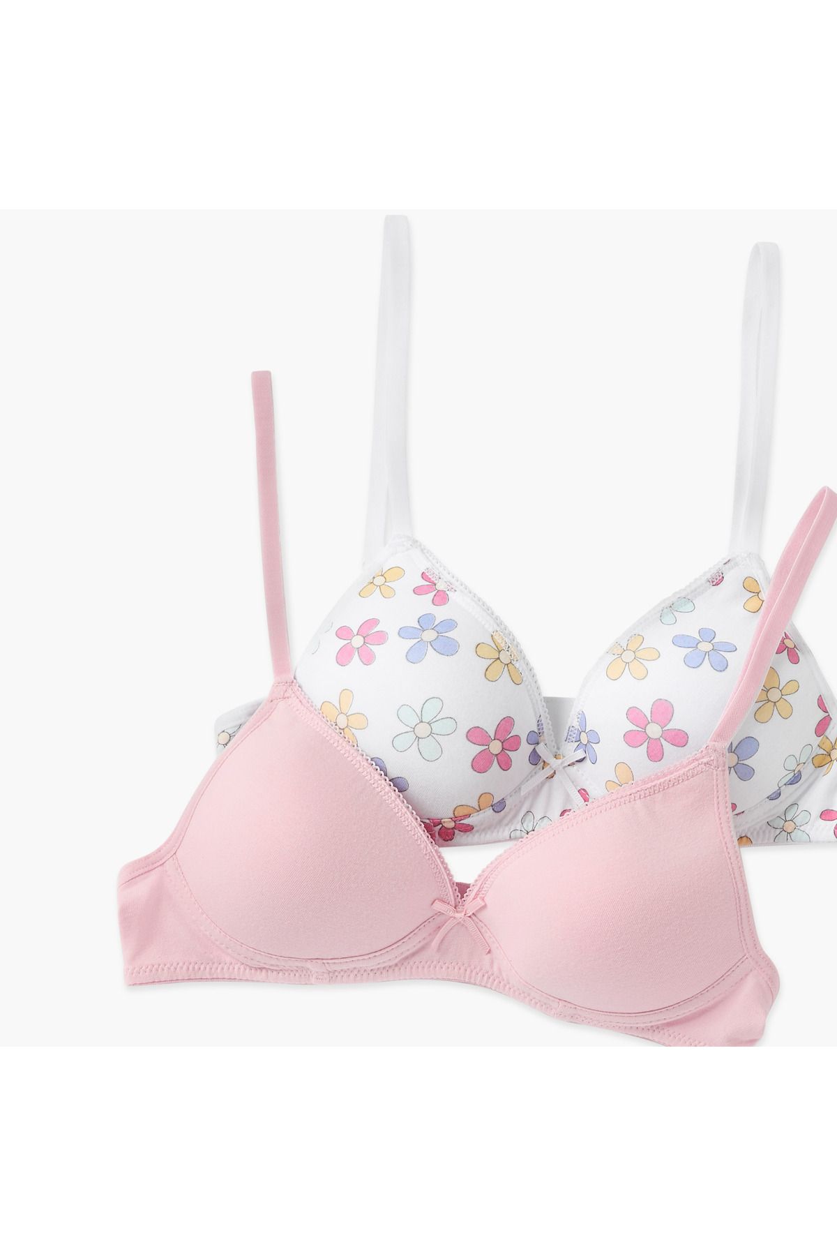 Juniors-Assorted Bra with Hook and Eye Closure - Set of 2 6