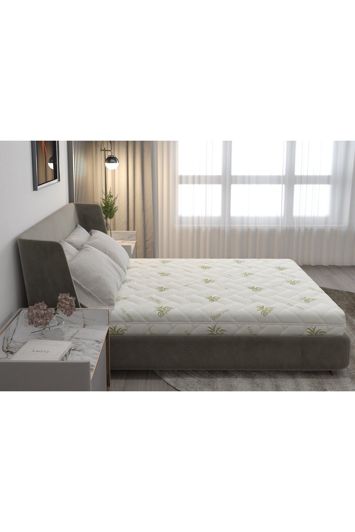 Somnart-FermiMax Aloe Vera polyurethane foam mattress 90x200, height 15 cm 4