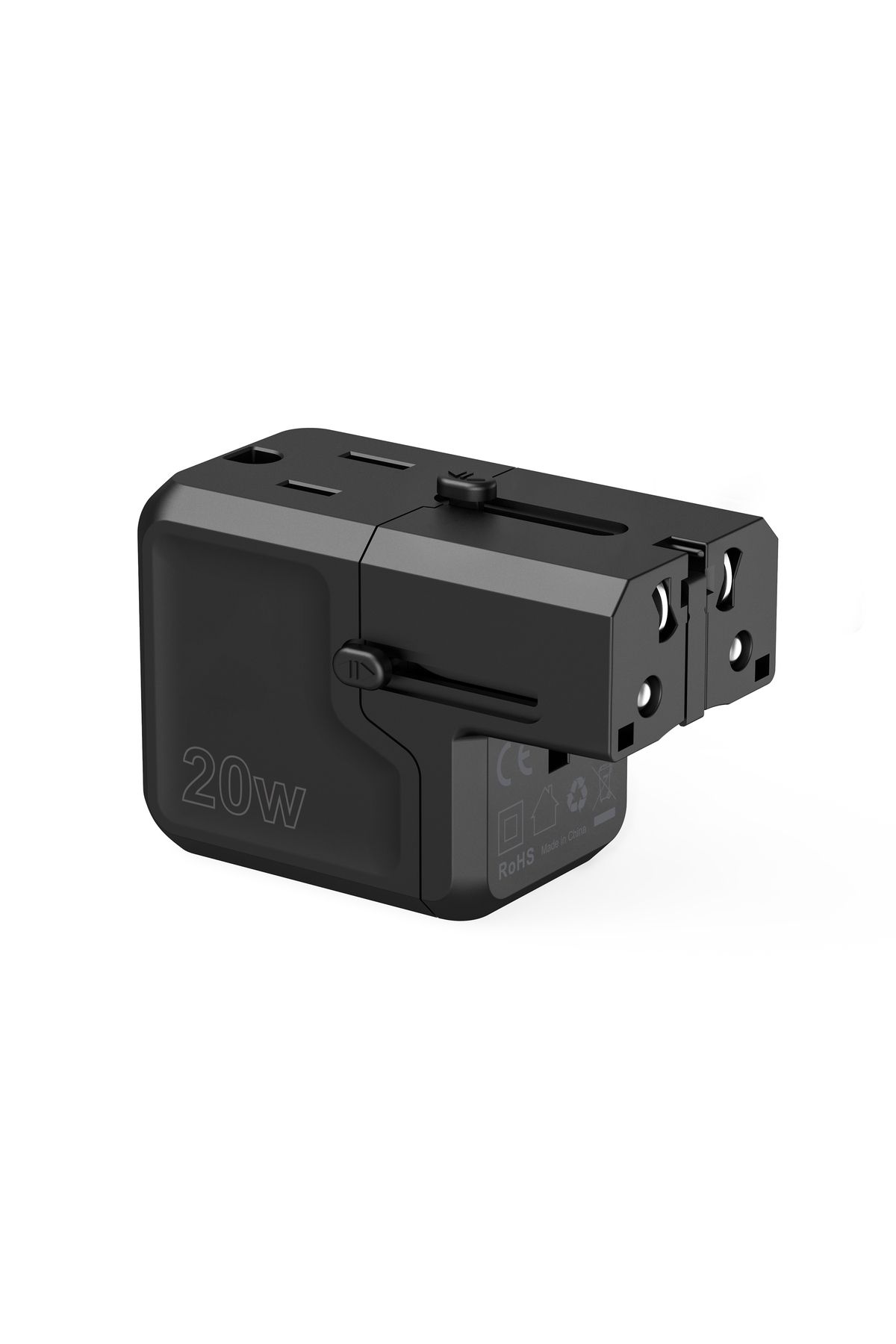 CHOETECH-Încărcător universal USB-C USB-A PD 20W, mufe US EU UK AU, negru 7