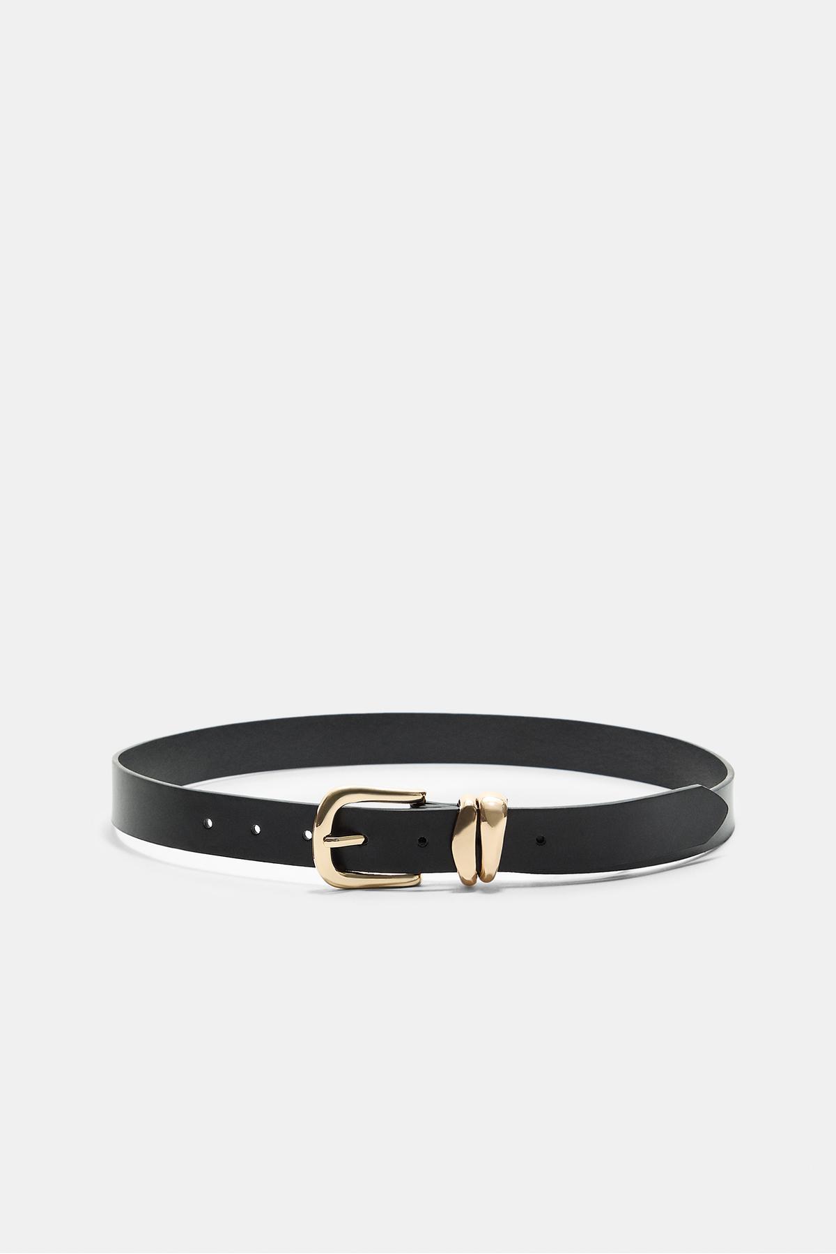 Stradivarius Çift Halkalı Basic Kemer görsel 5