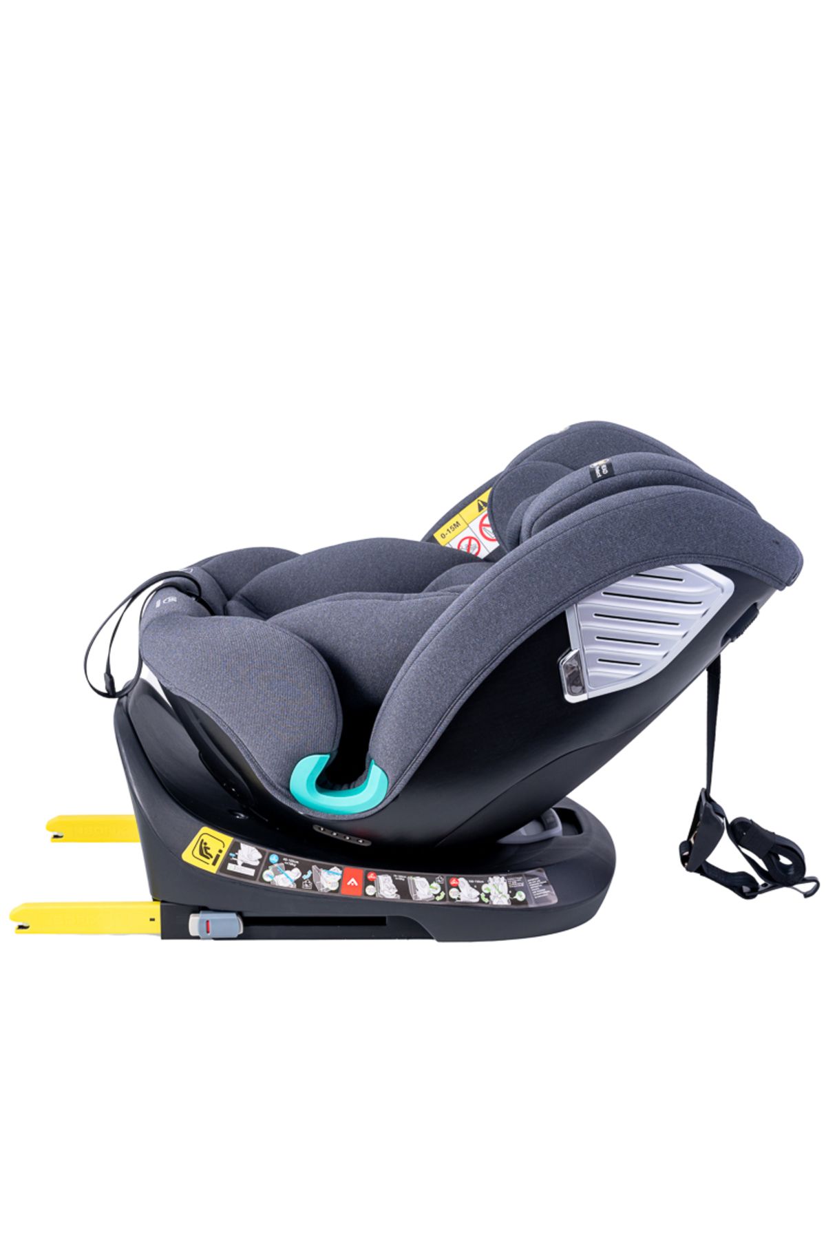 BUF BOOF-Car Seat Saphir DELUXE BUF BOOF iSIZE Grey Isofix sleep position 165 degrees rotating degrees 40-150 cm 2