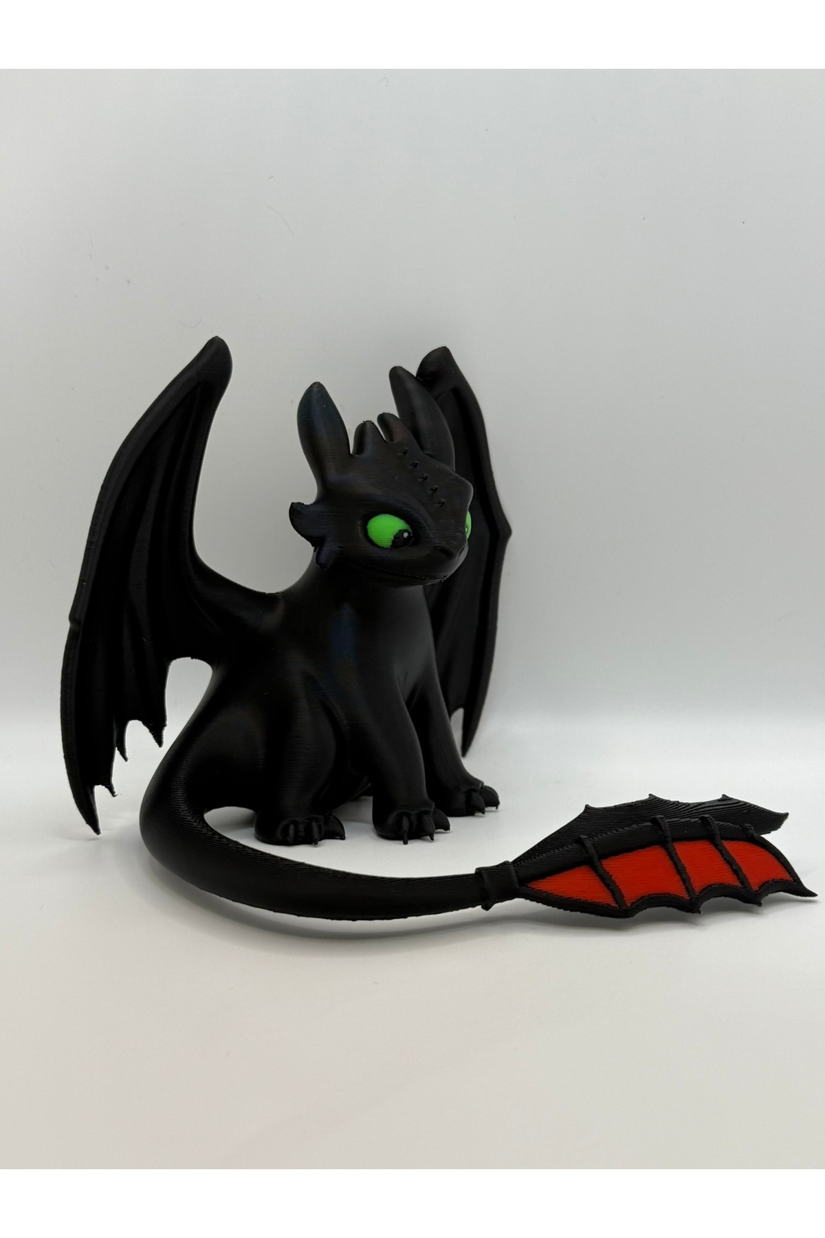 So trainieren Sie Ihren Drachen – Zahnlose Figur | 3D-Druck dekoratives Drachenmodell (13x10 cm)