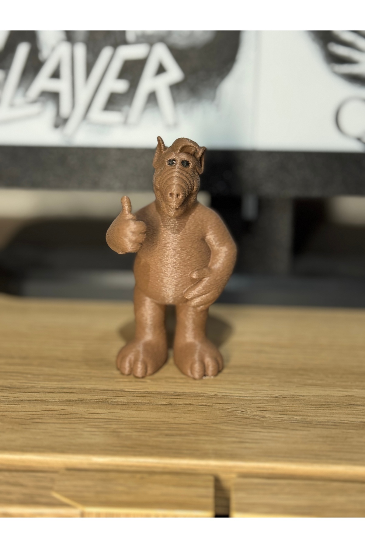 مجسم ALF – نموذج ديكور ريترو مطبوع ثلاثي الأبعاد (10 سم)