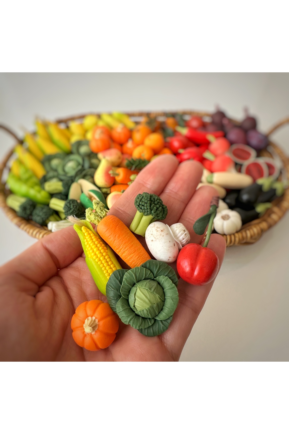 tiny garden Minyatür Meyve Sebze Oyuncağı (10'lu ) Karma Set