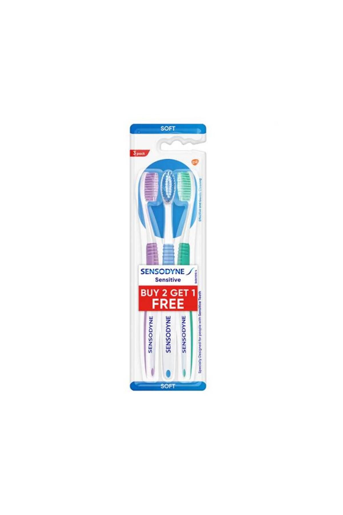 Sensodyne-T.b * Sensetive Buy 2 Get 1 Free Soft --- سنسوداين فرشاة اسنان * حساسه 2 1 مجانا ناعم 1