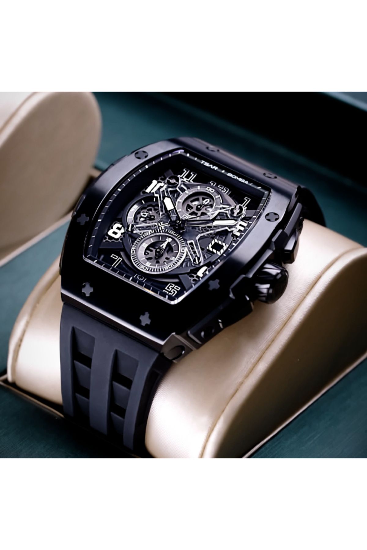 Tsar Bomba-Men's Analog Black Dial Watch - TB8211Q-04 5