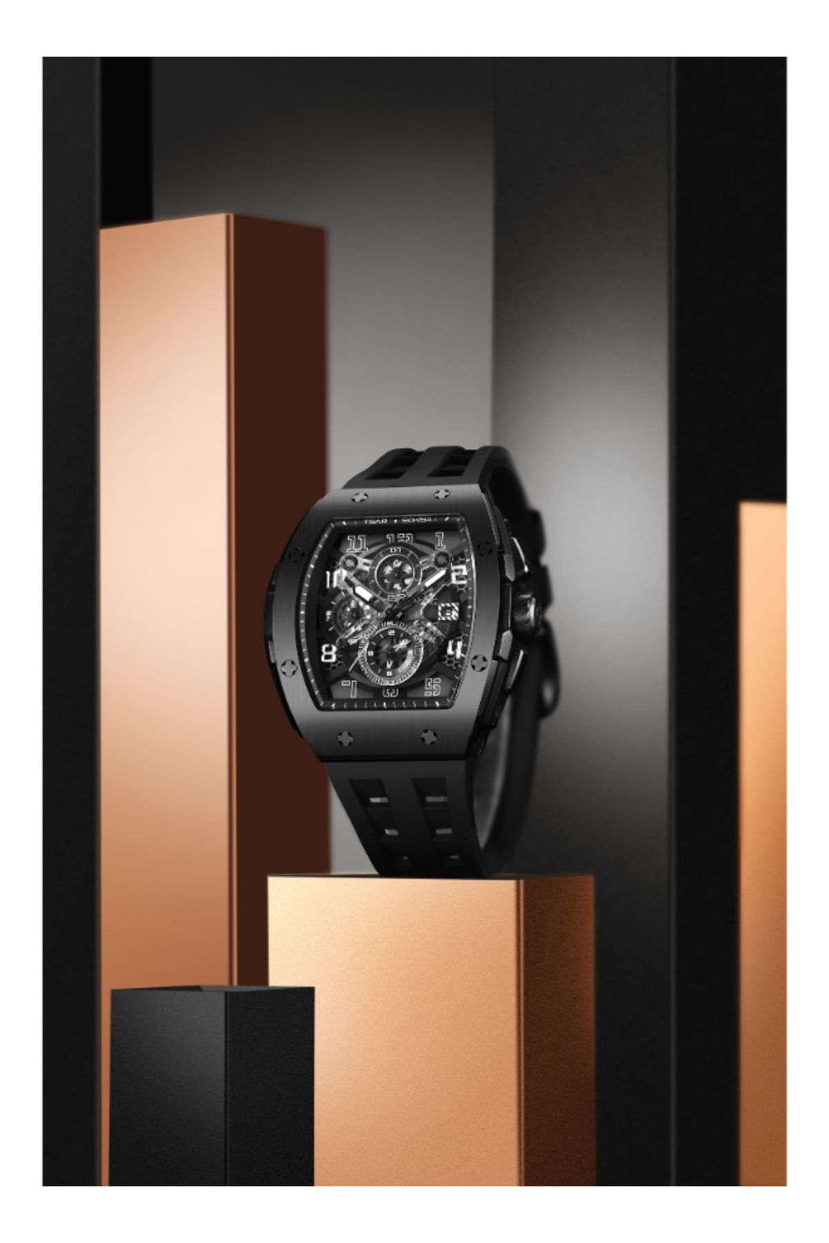 Tsar Bomba-Men's Analog Black Dial Watch - TB8211Q-04 7