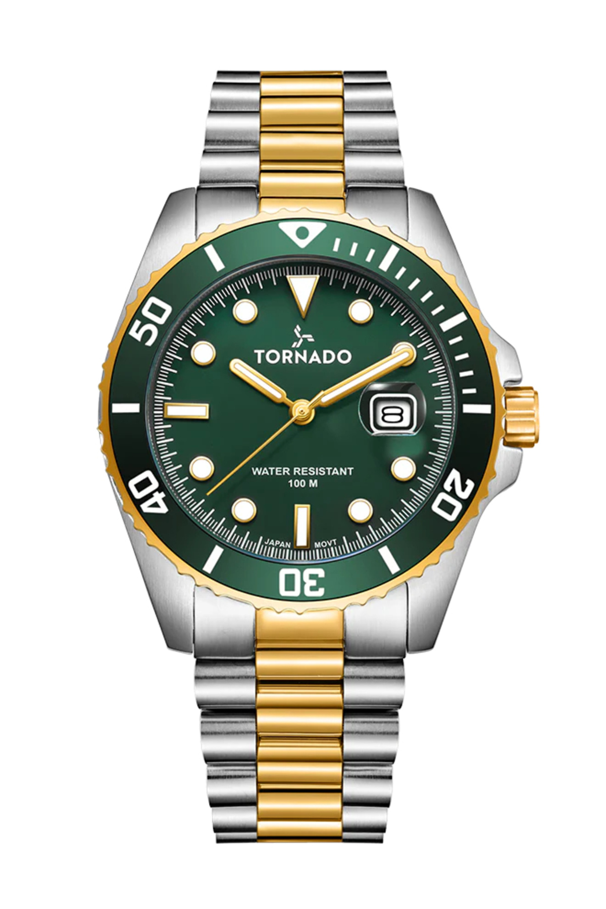 Tornado-LUMINA ANALOG Men's Analog Green Dial Watch - T22001-TBTH 1