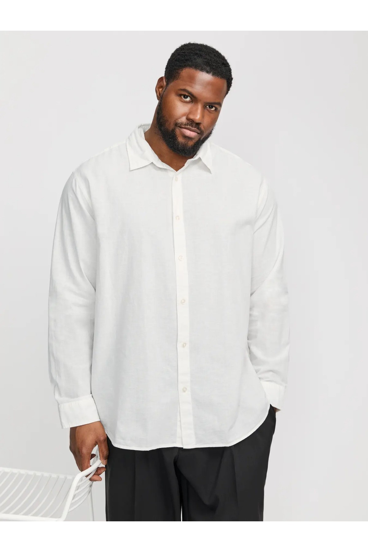 پیراهن مردانه راسته آستین بلند | جک اند جونز Jack & Jones 12269089 - تصویر 2