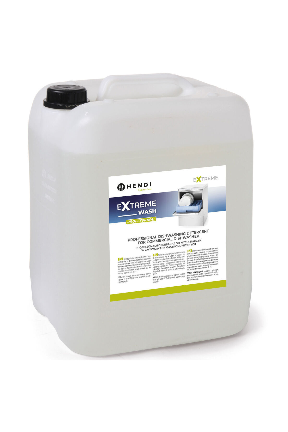 HENDI Detergent Lichid Pentru Mașini De Spălat Vase Comerciale 20l - 975046 - One Size
