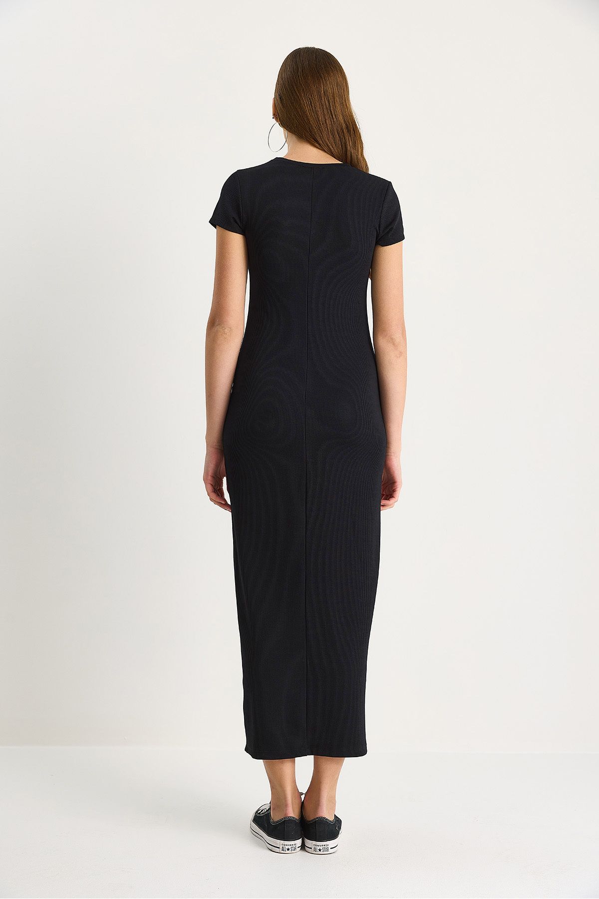 Bianco Lucci-Women's Ribbed Saran Knitted Dress 60283500 6