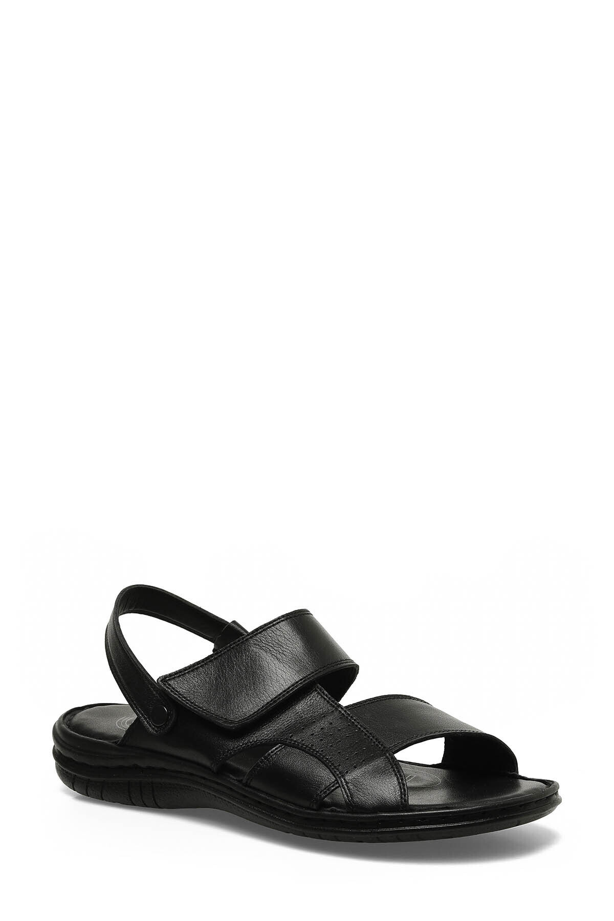 Polaris-5 Point 106894.m 4Fx Genuine Leather Poly Light Sole Comfort Men's Sandals Black 2