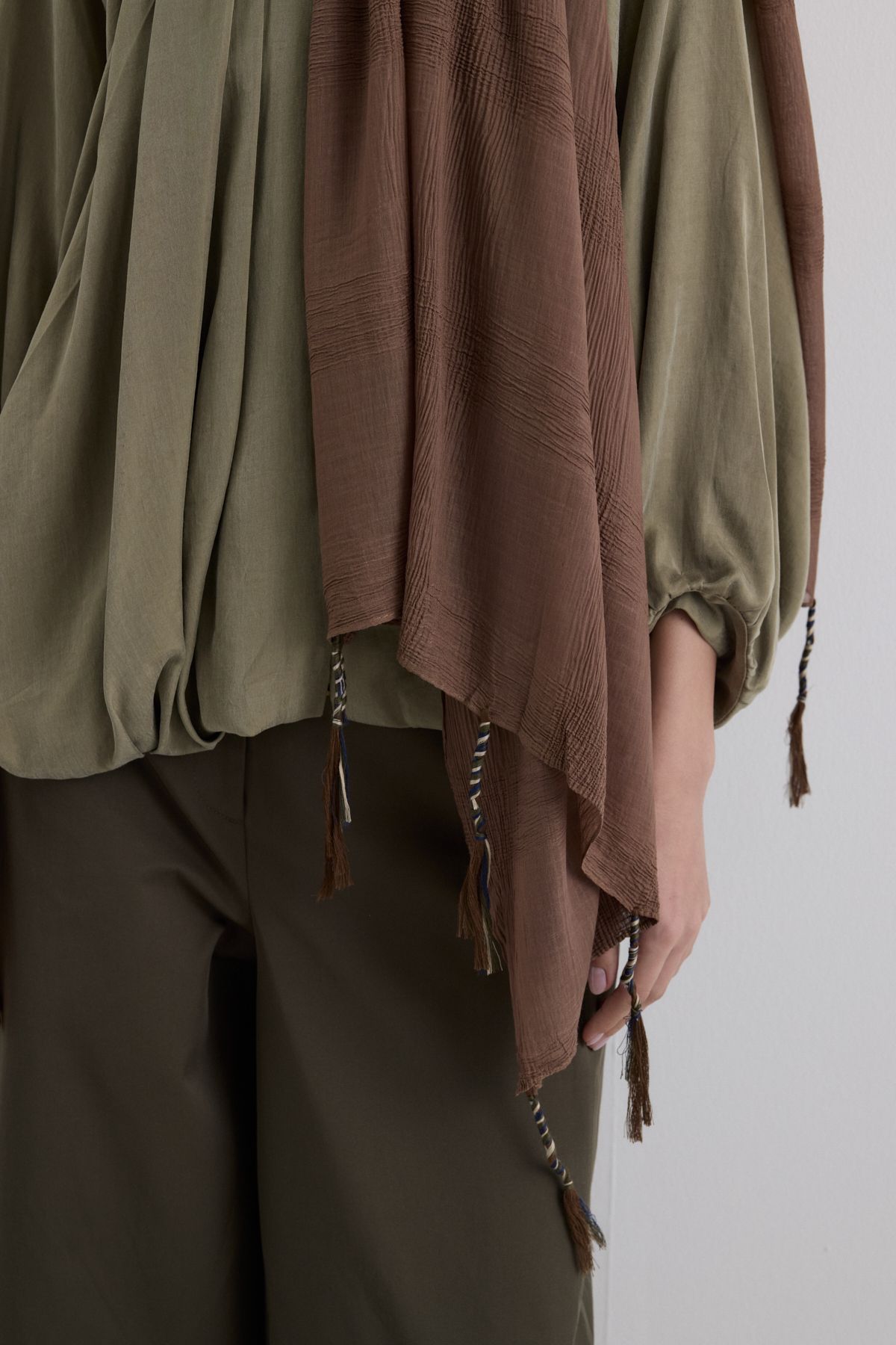 SOFT AKSESUAR-Brice Tassled Cotton Shal 4
