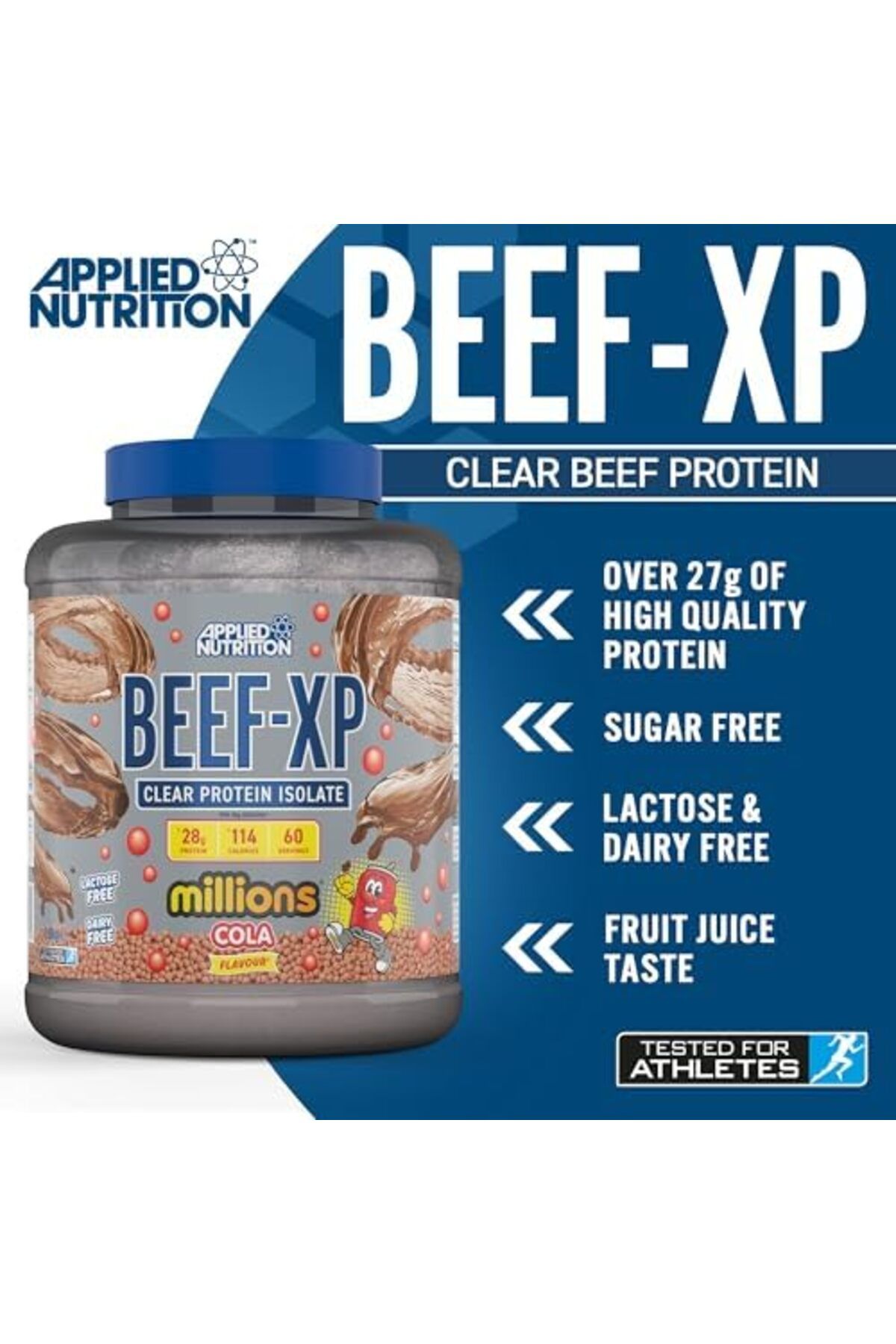 applied nutrition-Beef XP - Clear Hydrolysed Beef Protein Isolate, Dairy Free, Lactose Free, Zero Su 4