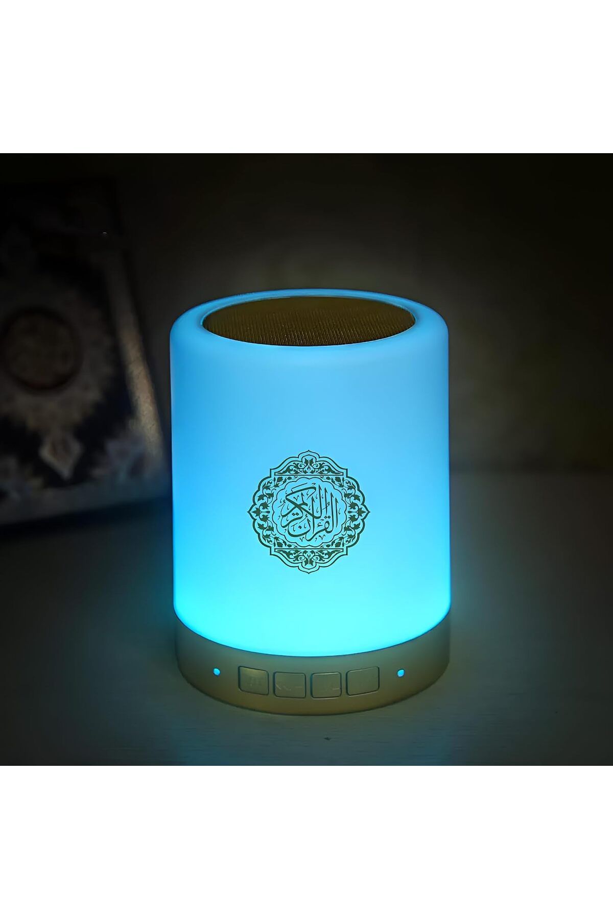 Generic-مكبر صوت ذكي يعمل باللمس مزود بمصباح LED مع مشغل قرآن وجهاز تحكم عن بعد، SQ-112 4