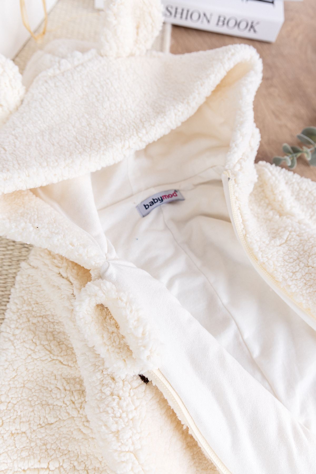 Babymod Kapüşonlu Kendinden Eldivenli Welsoft Kışlık Kız/Erkek Bebek Tulum fotoğrafı 3 (önizleme)