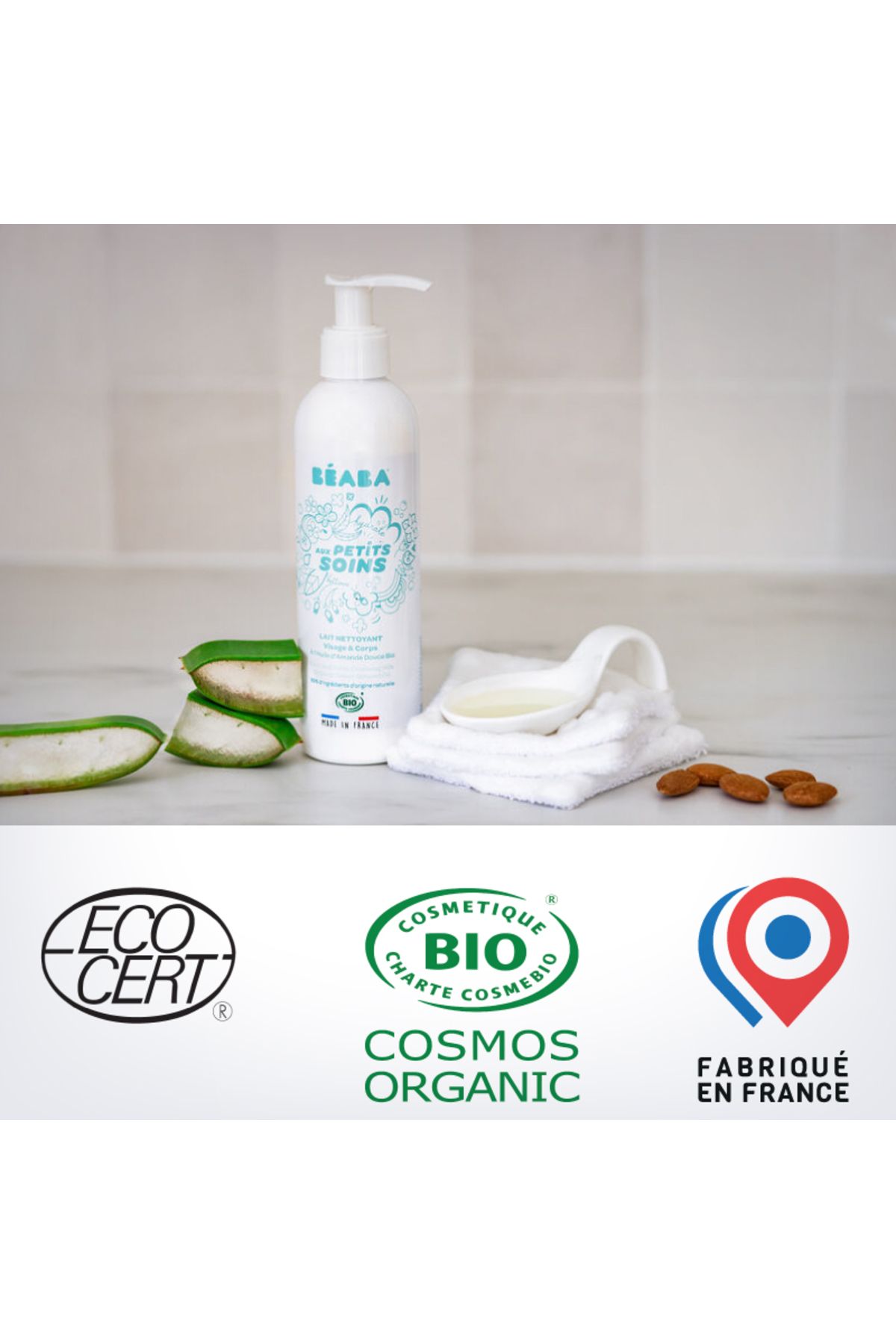 Beaba-Lapte de curatare fata si corp pentru bebelusi 250 ml, Certificat 4