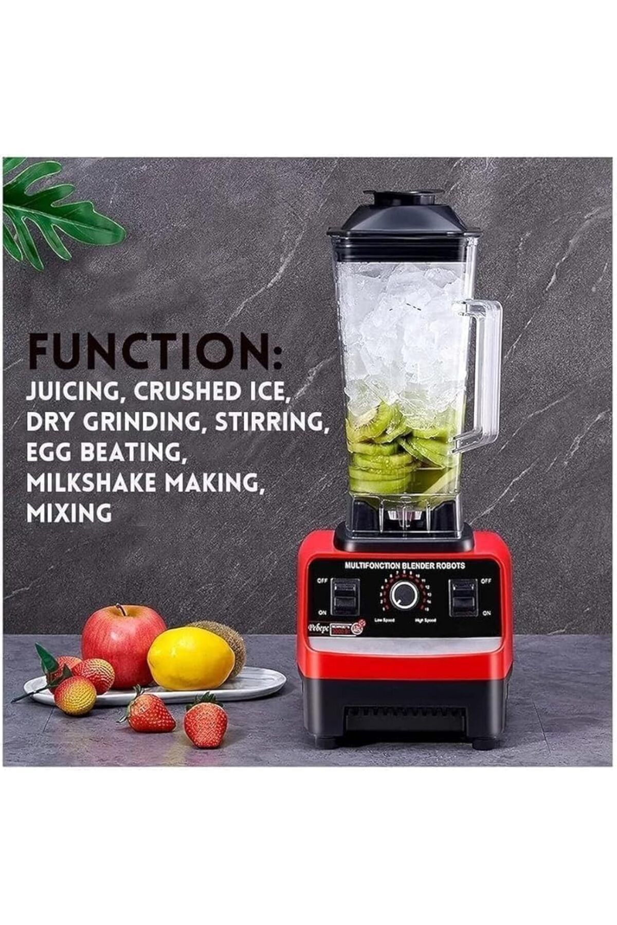 Generic-High-Speed Blender 5500W from New Golden Create, 2.5L, Ice Crusher, Smoothie Maker, Juice Blender, C 3