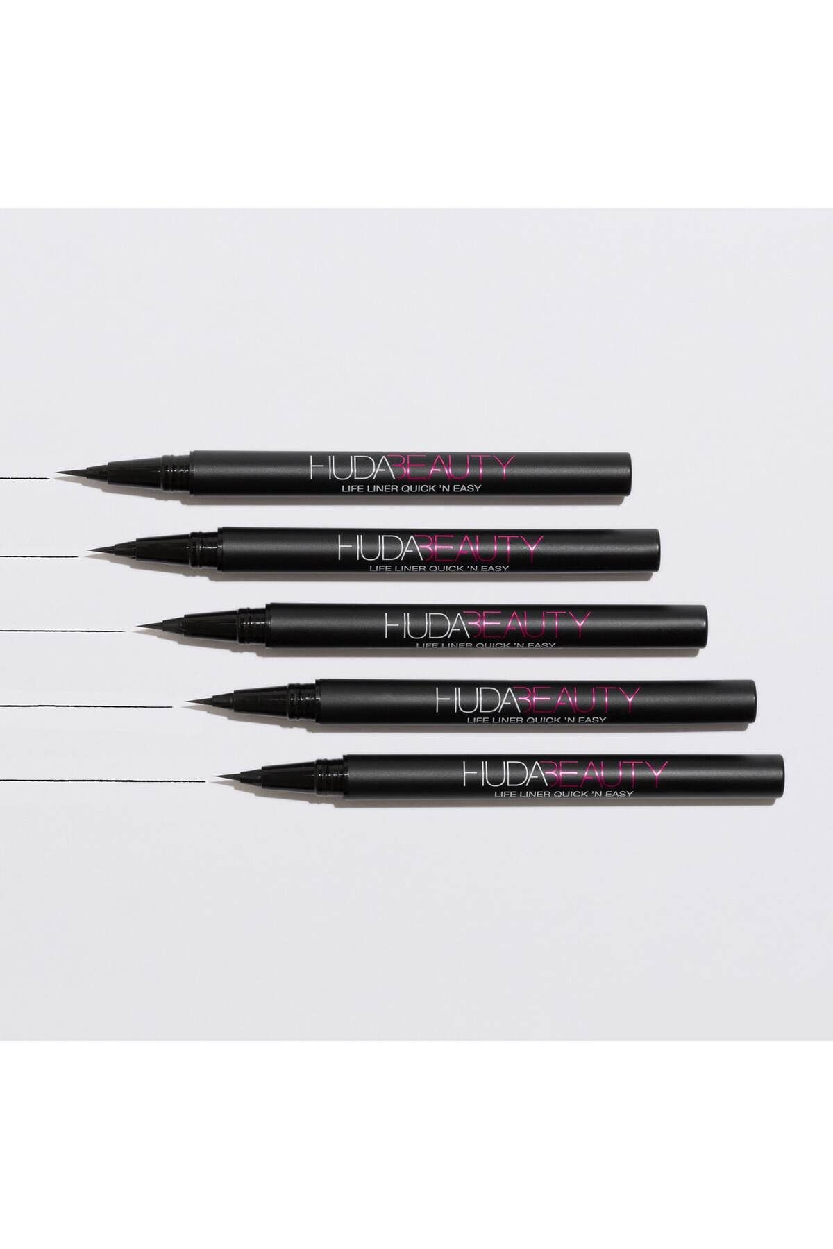 Huda Beauty-High Pigmented, Black Matte Formula Non-Cracking or Flaking Eyeliner - Life Liner Quick N'Easy 6