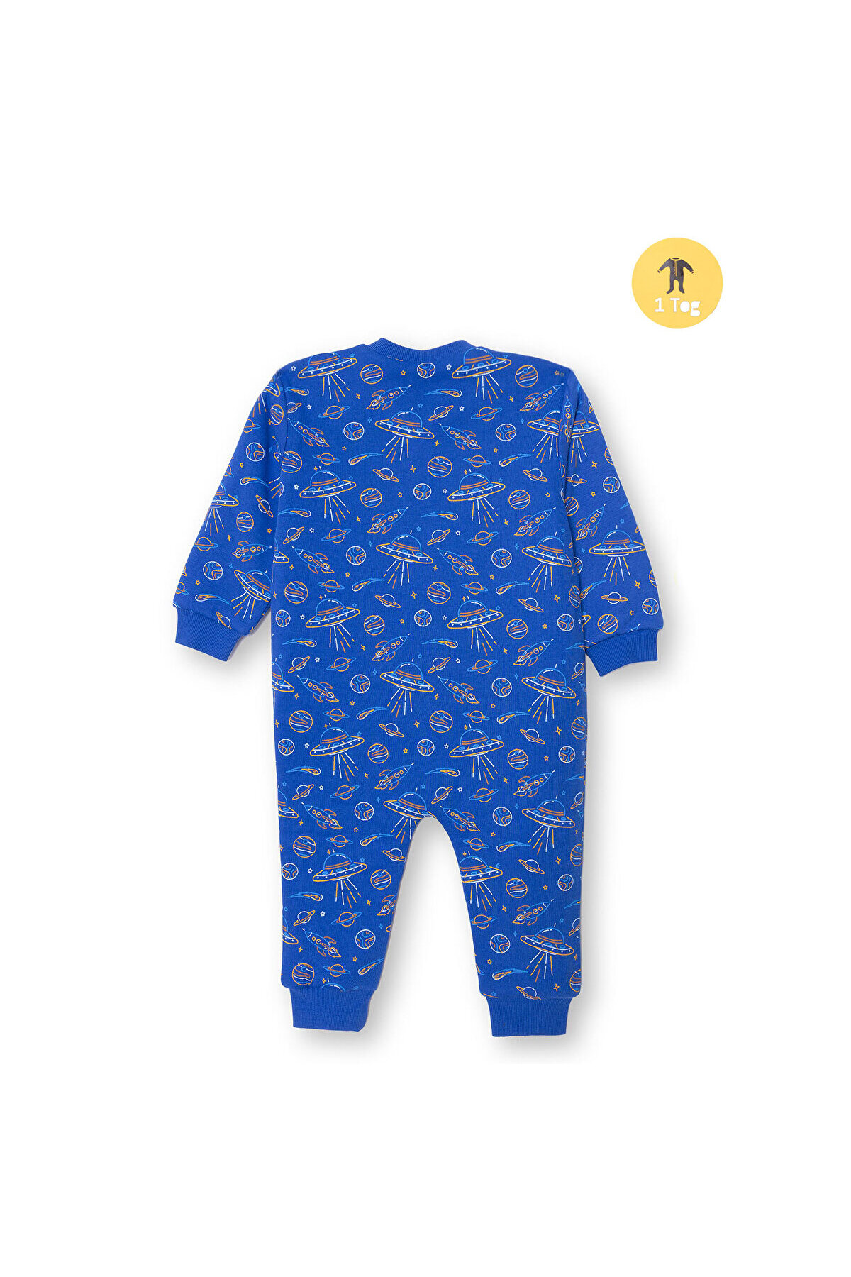 ebebek Hello Baby HelloBaby Erkek Bebek Uyku Tulumu 1 Tog Fermuarlı Bisiklet Yaka Uzun Kol fotoğrafı 2 (önizleme)