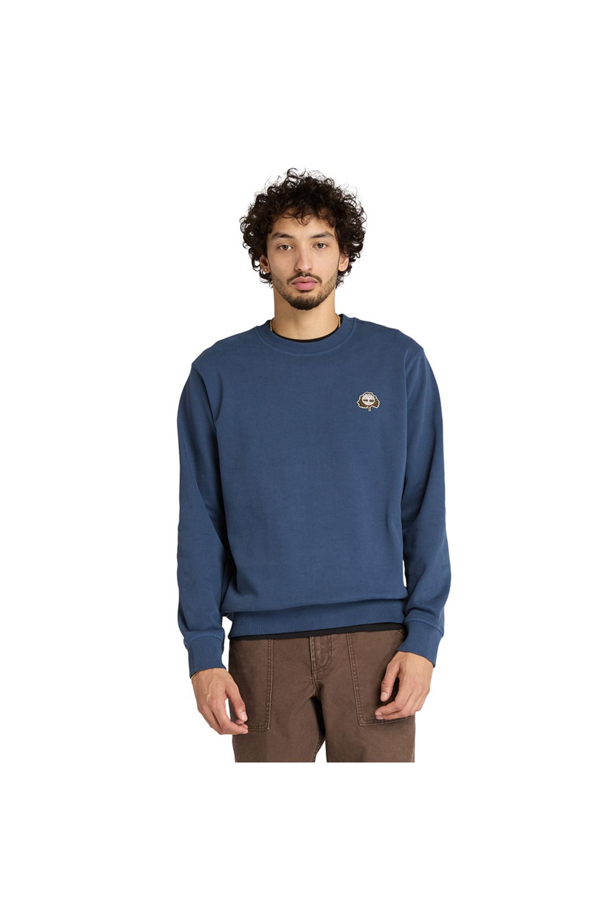 Timberland-Tree Logo Patch Crewneck Ανδρικό μπλε φούτερ Tb0a6hhkeyo1 1