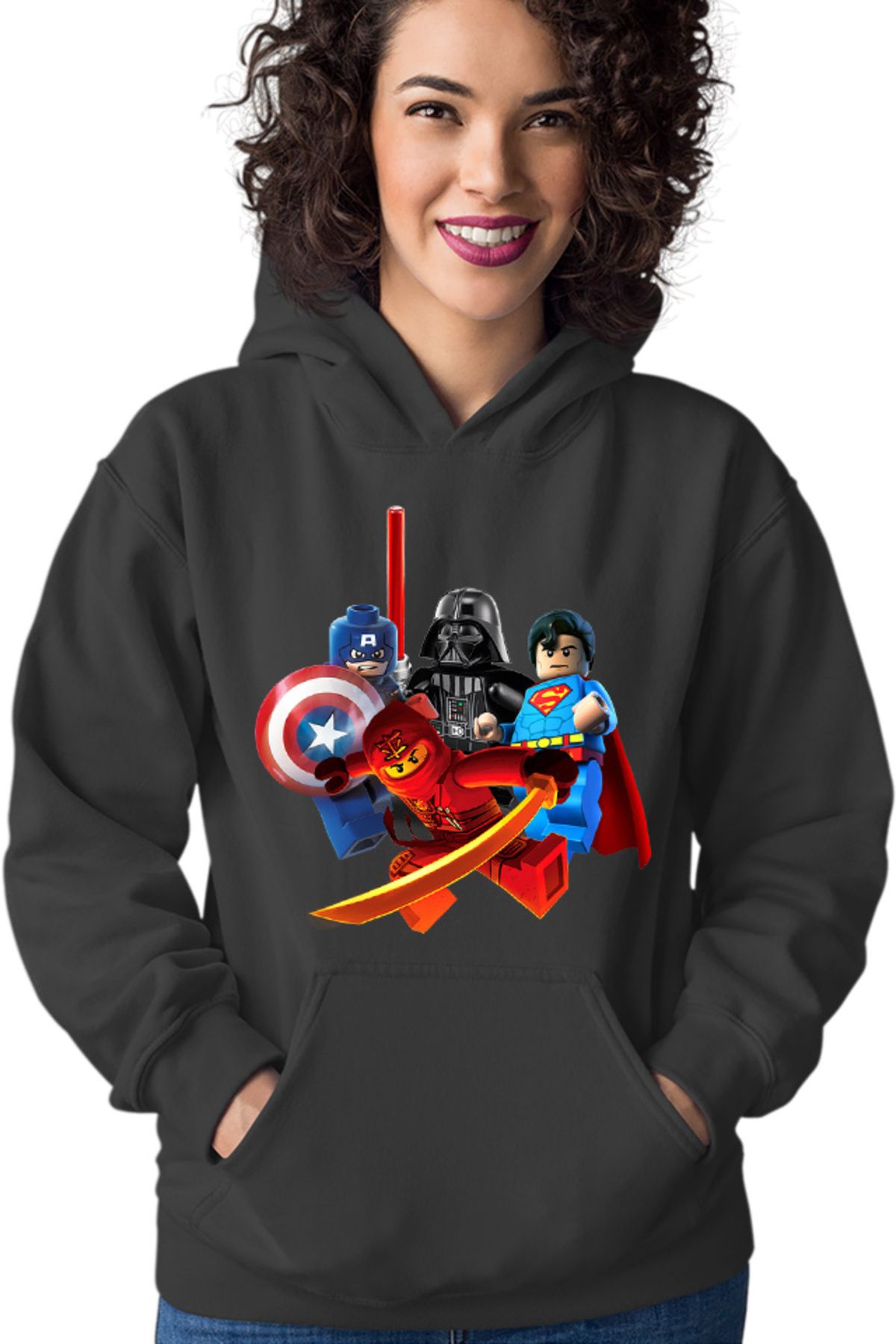 OEM-Hanorac Femei Heroes Group Superman Darth Vader Captain America 1