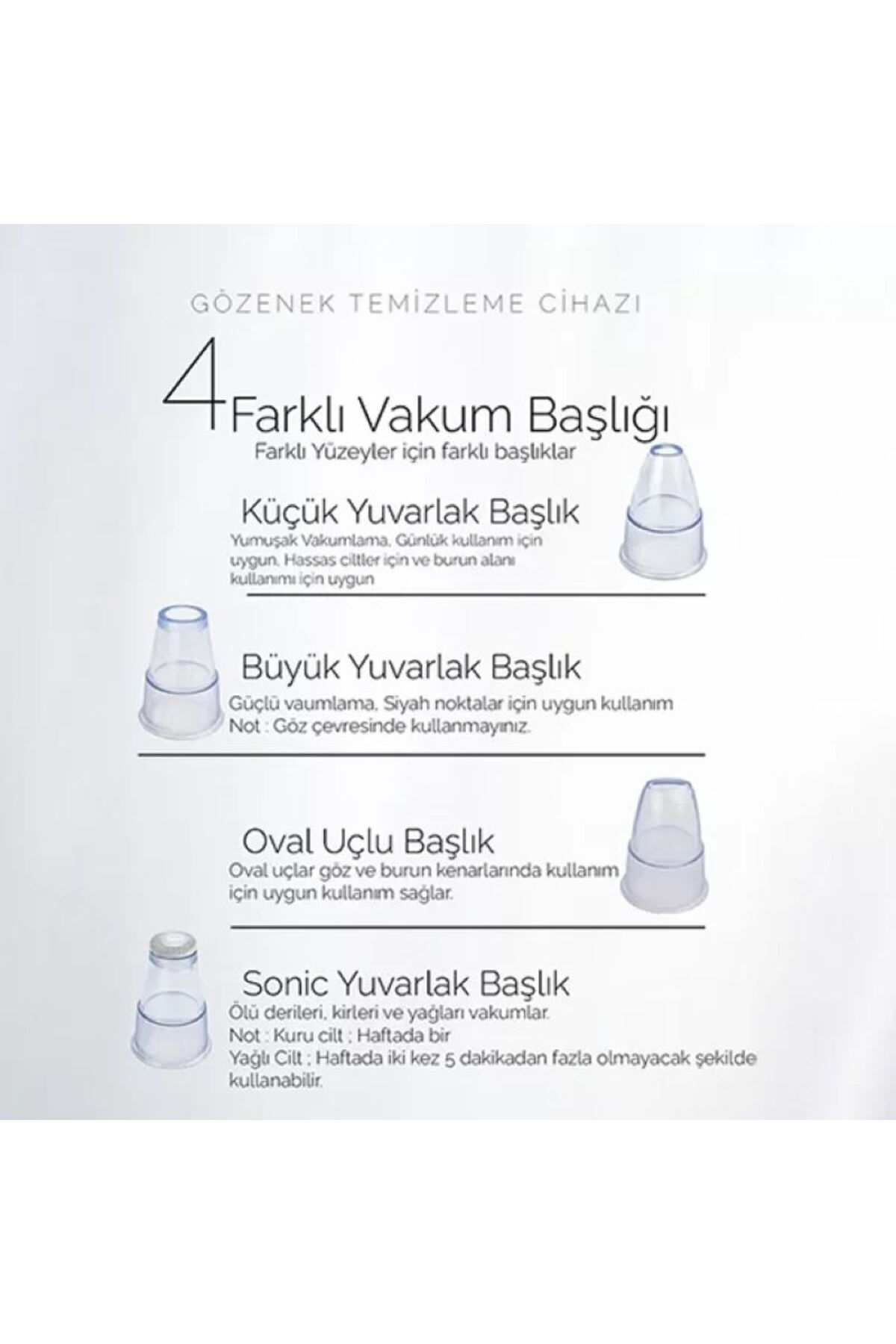 5 Kademeli Profesyonel Vakumlu Siyah Nokta ve Akne Temizleme Cihazı — P3030S4922 — تصویر 3 از 6