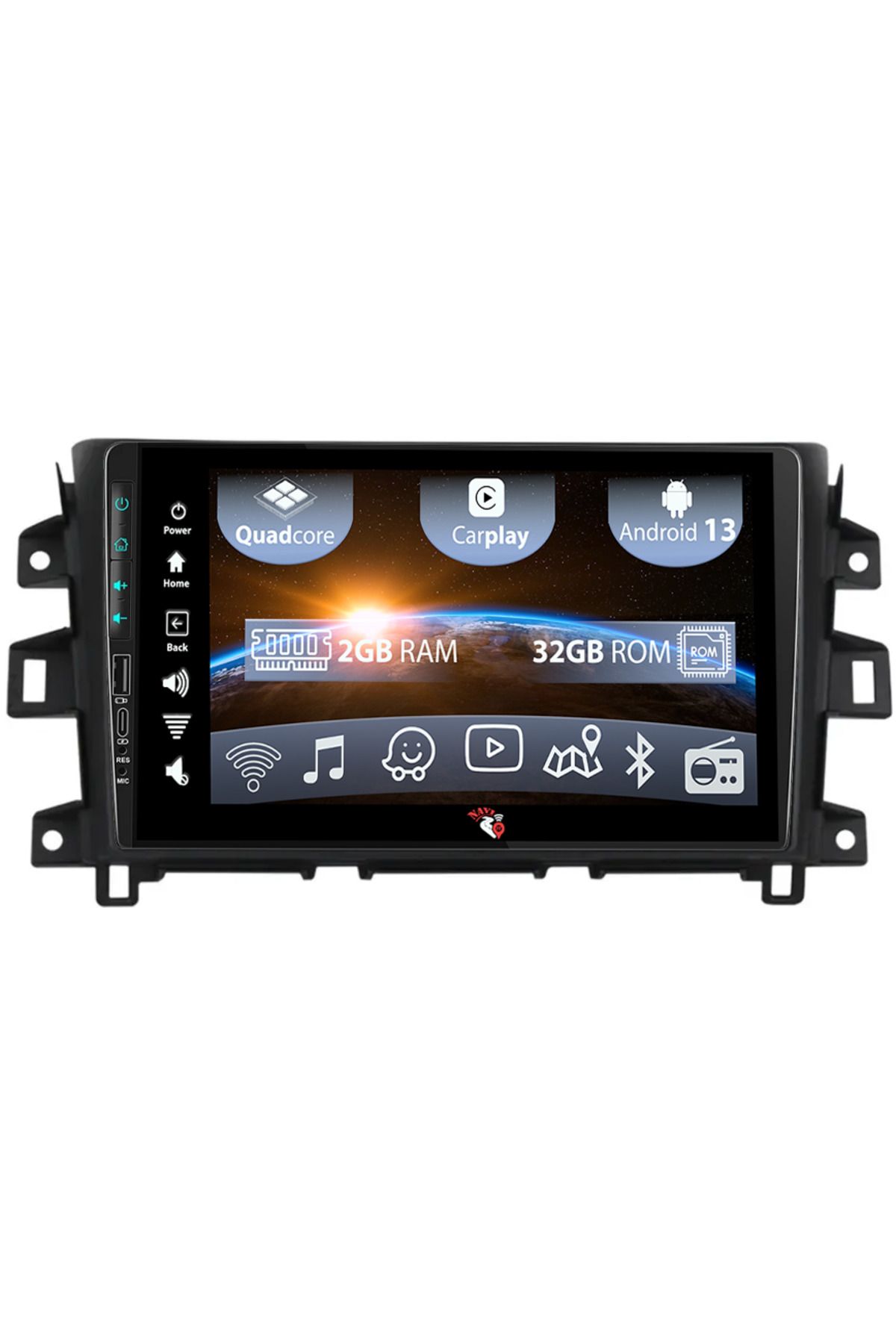 navi-it-Navigatie dedicata Nissan Navara NP300 2011-2016, USB&Butoane fizice frontale, Android 13, Wireless 1