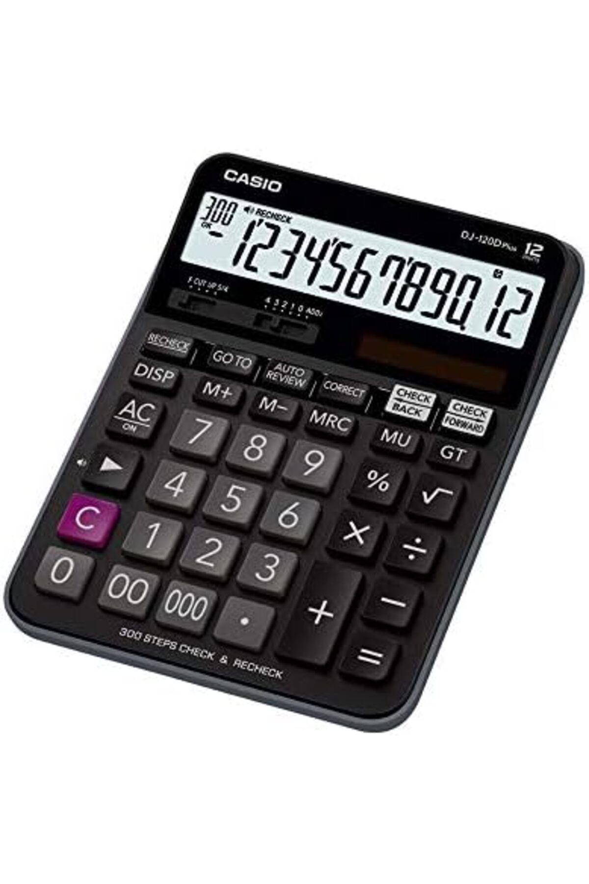 Casio-DJ-120D Plus 300 Steps Check and Correct Desktop Calculator with Bigger Screen/Keys (12 Digit) 1
