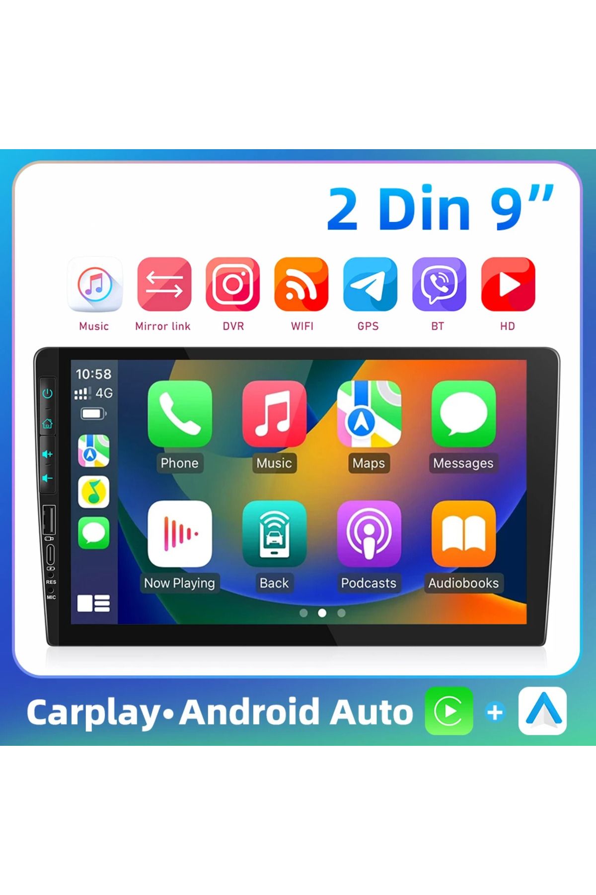 navi-it-Navigatie dedicata Toyota Fortuner 2015-2020, USB&Butoane fizice frontale, Android 13, Wireless Carp 3