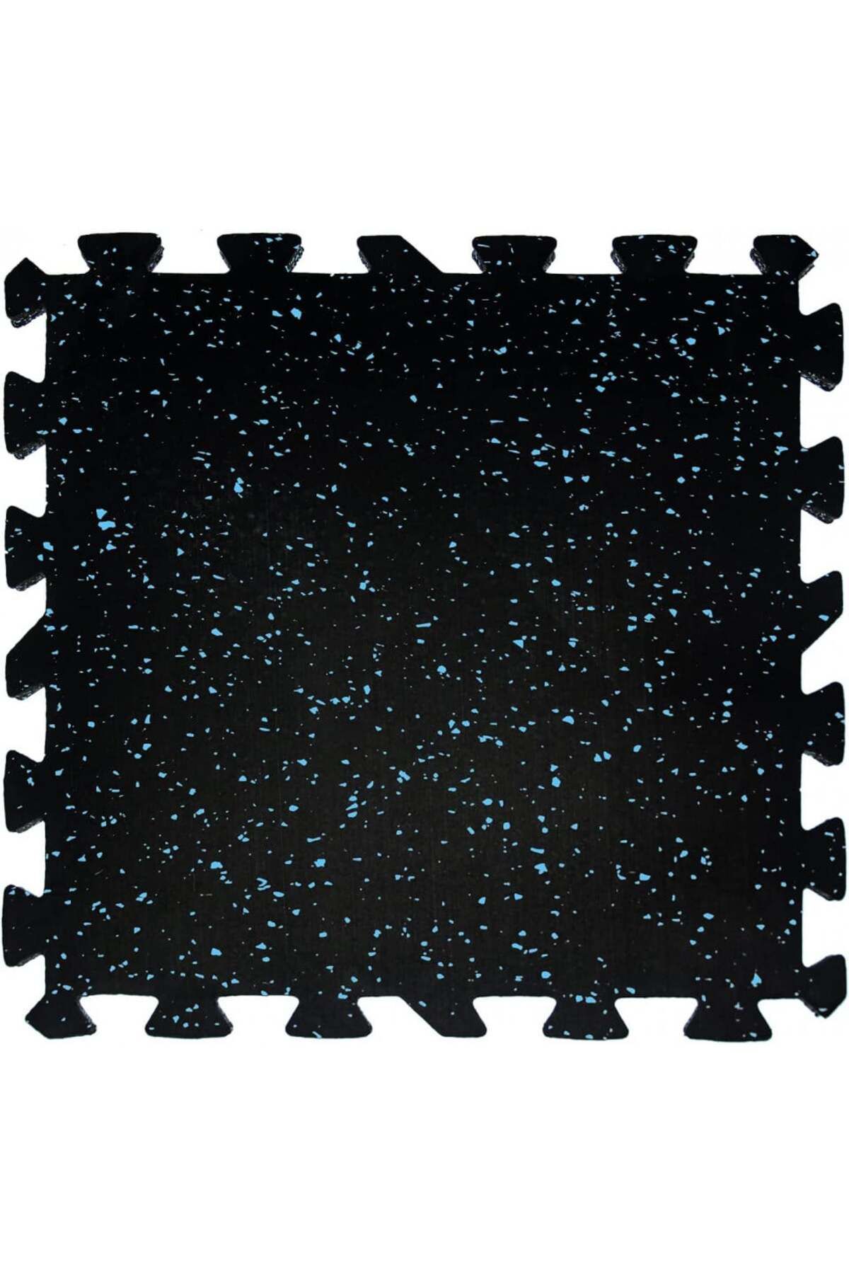 Nisorpa-Set de 6 covorașe interconectabile, cauciuc, negru/albastru, 48,5 x 48,5 cm 1