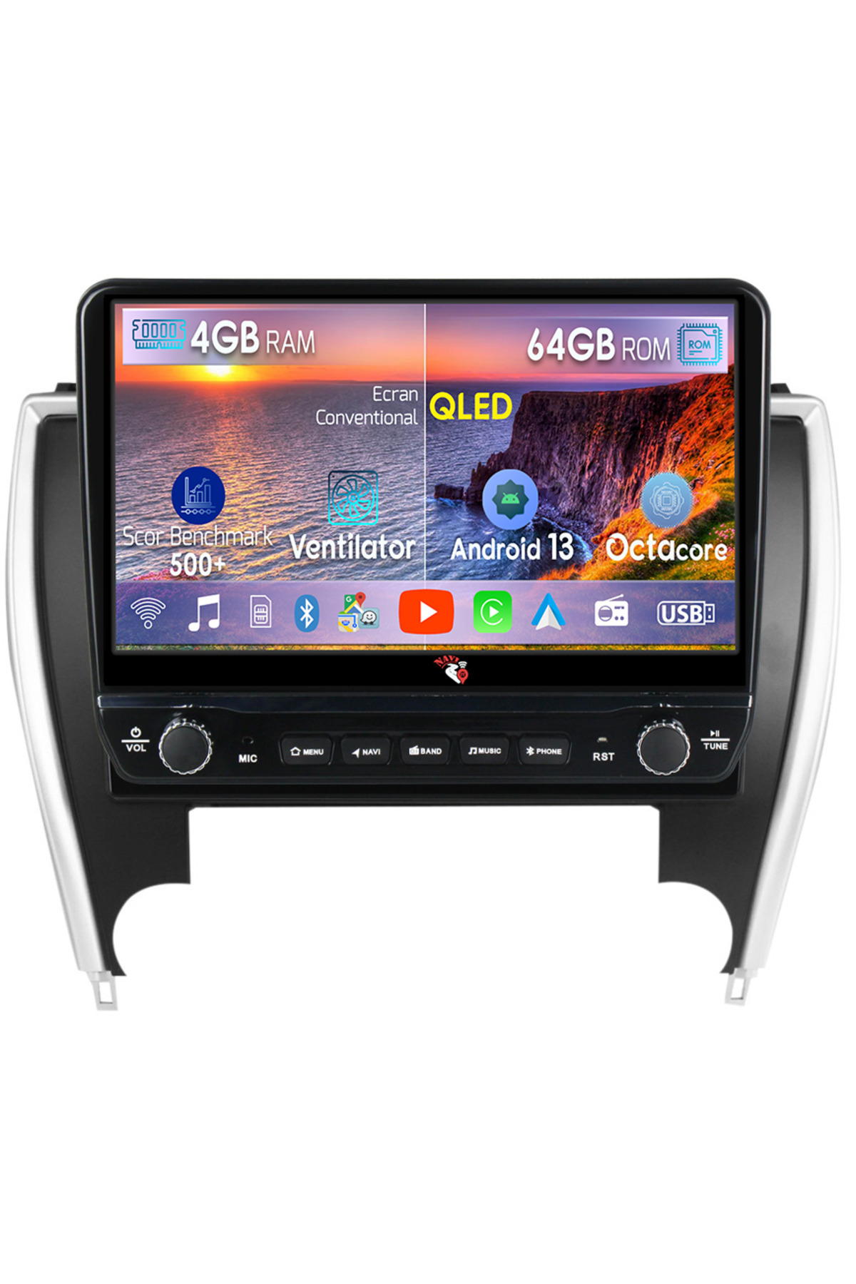 navi-it-Dedicated navigation Camry 2014-2017 with rotary buttons model 2024, 4 GB RAM 64 ROM, Quadcore, Android 1