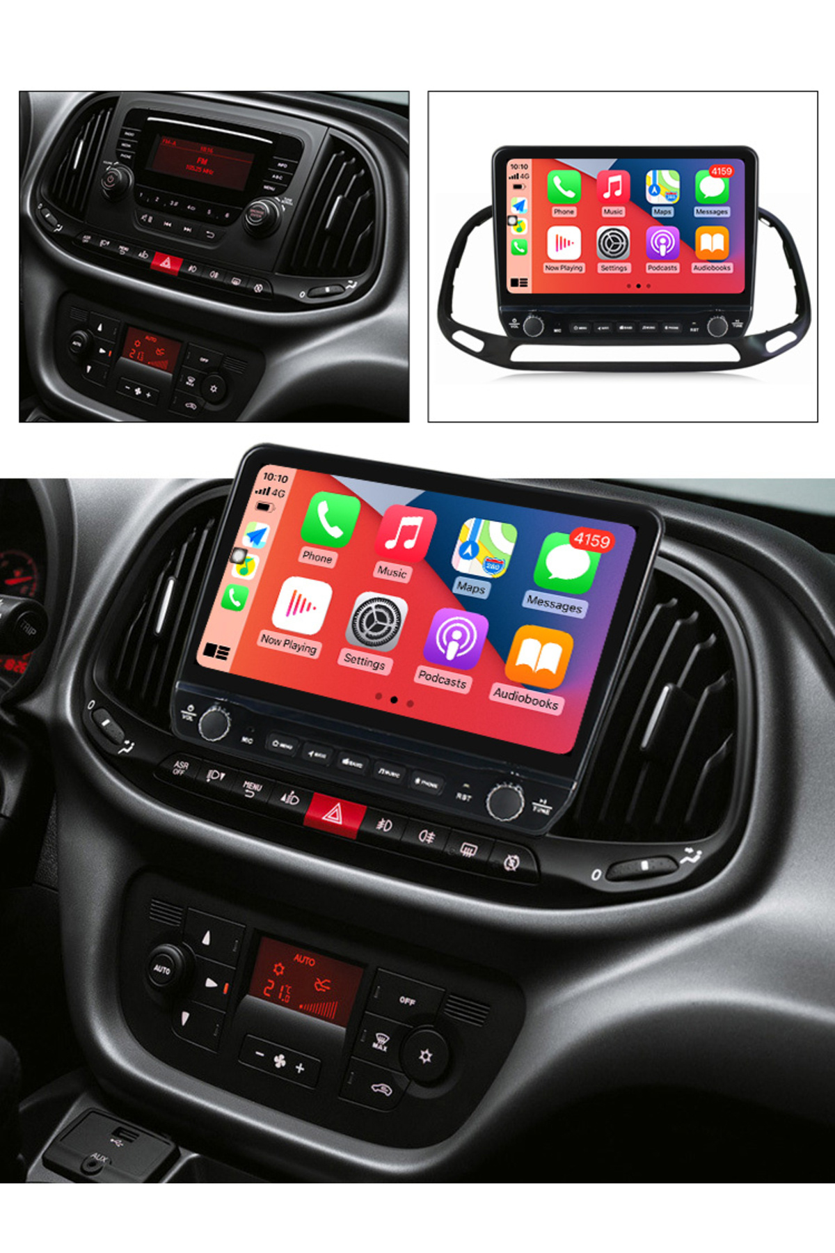 navi-it-Dedicated navigation Doblo 2015-2019 with rotary buttons model 2024, 4 GB RAM 64 ROM, Quadcore, Android 3