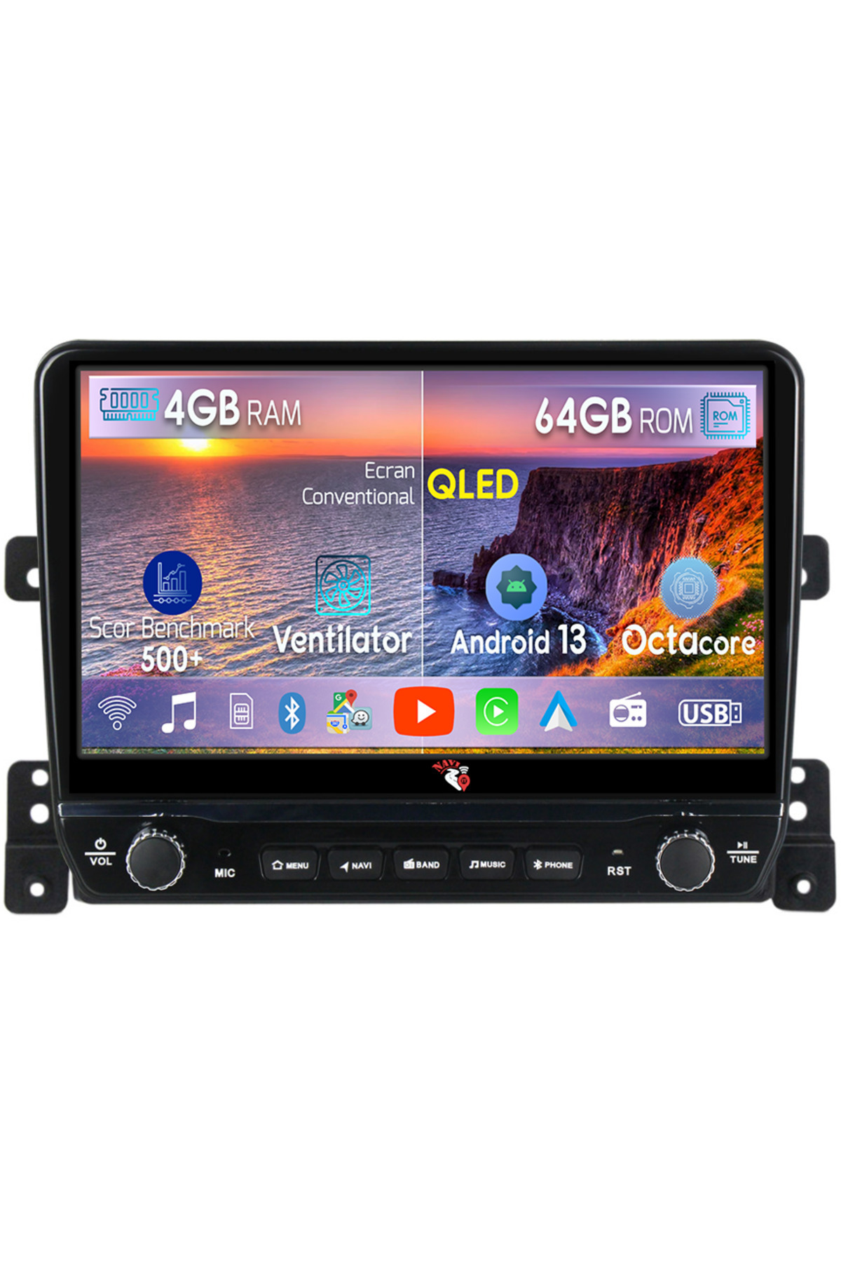 navi-it-Dedicated navigation Vitara 2005-2015 with rotary buttons model 2024, 4 GB RAM 64 ROM, Quadcore, Andro 1