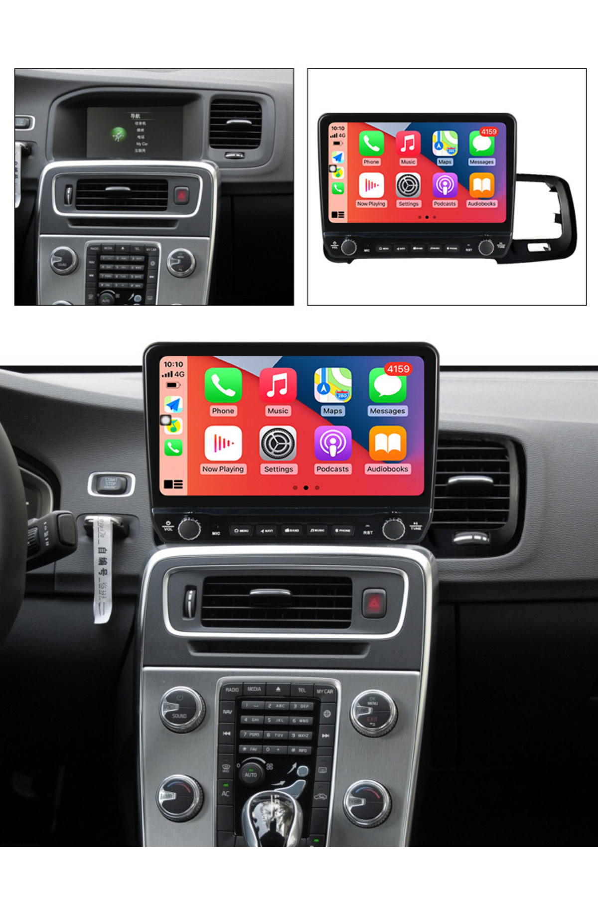 navi-it-Dedicated navigation S60 V60 2011-2020 with rotary buttons model 2024, 4 GB RAM 64 ROM, Quadcore, Andr 3
